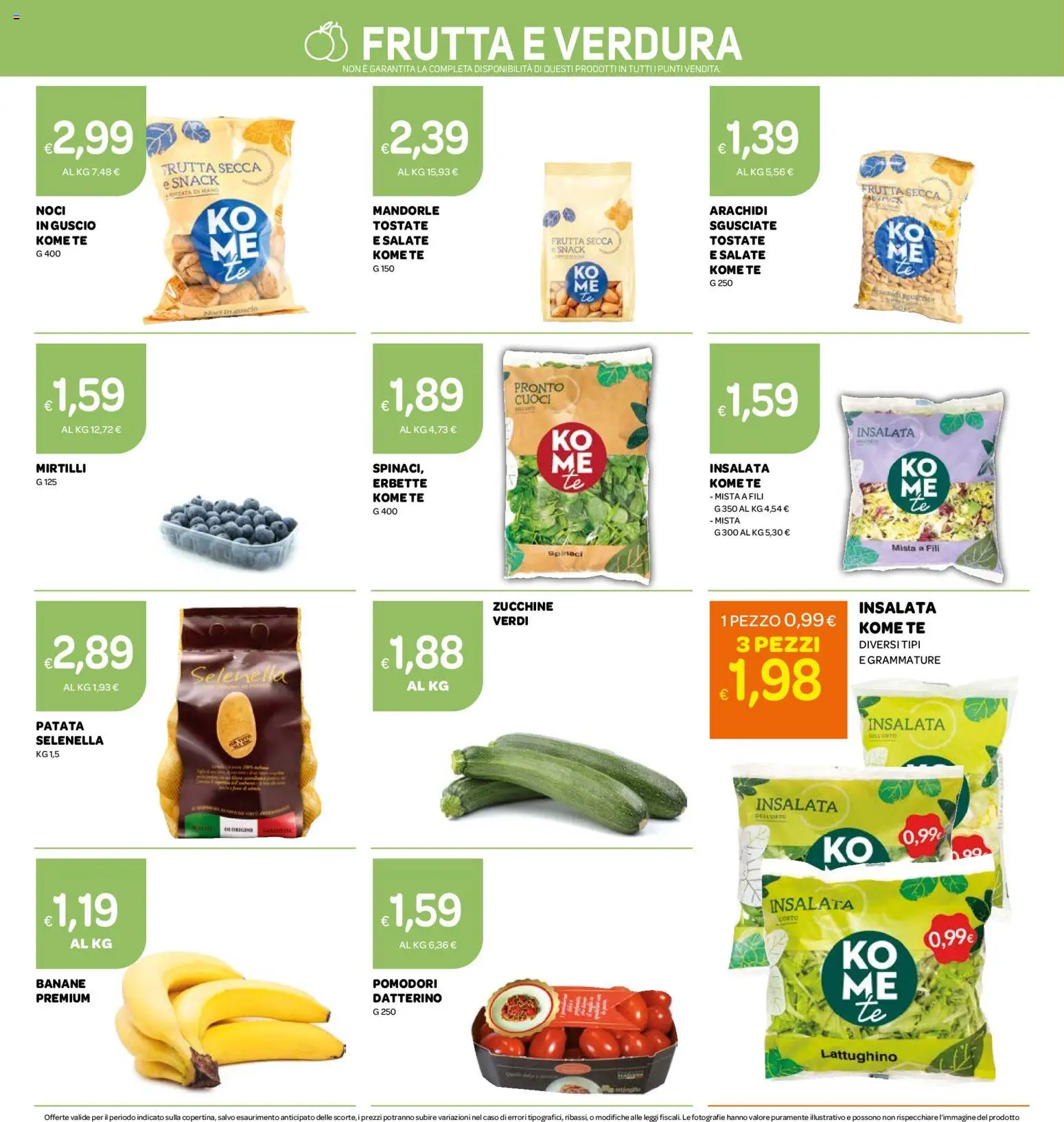 Volantino Ekom del 19.05.2026 | Pagina: 8 | Prodotti: Tè, Insalata, Pomodori, Mirtilli