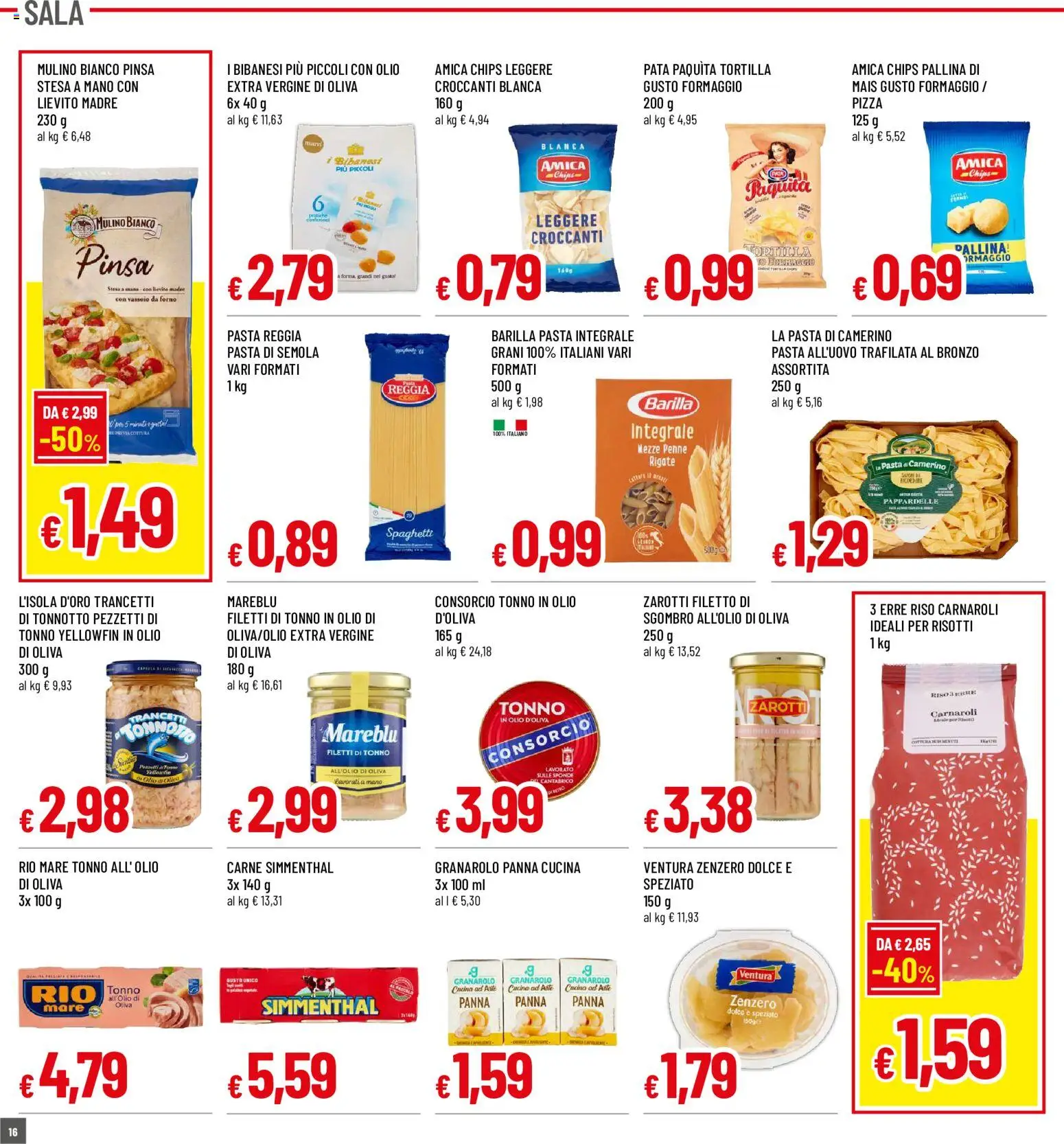 Volantino Galassia del 20/08/2026 | Pagina: 16 | Prodotti: Formaggio, Olio, Olio d'oliva, Vassoio