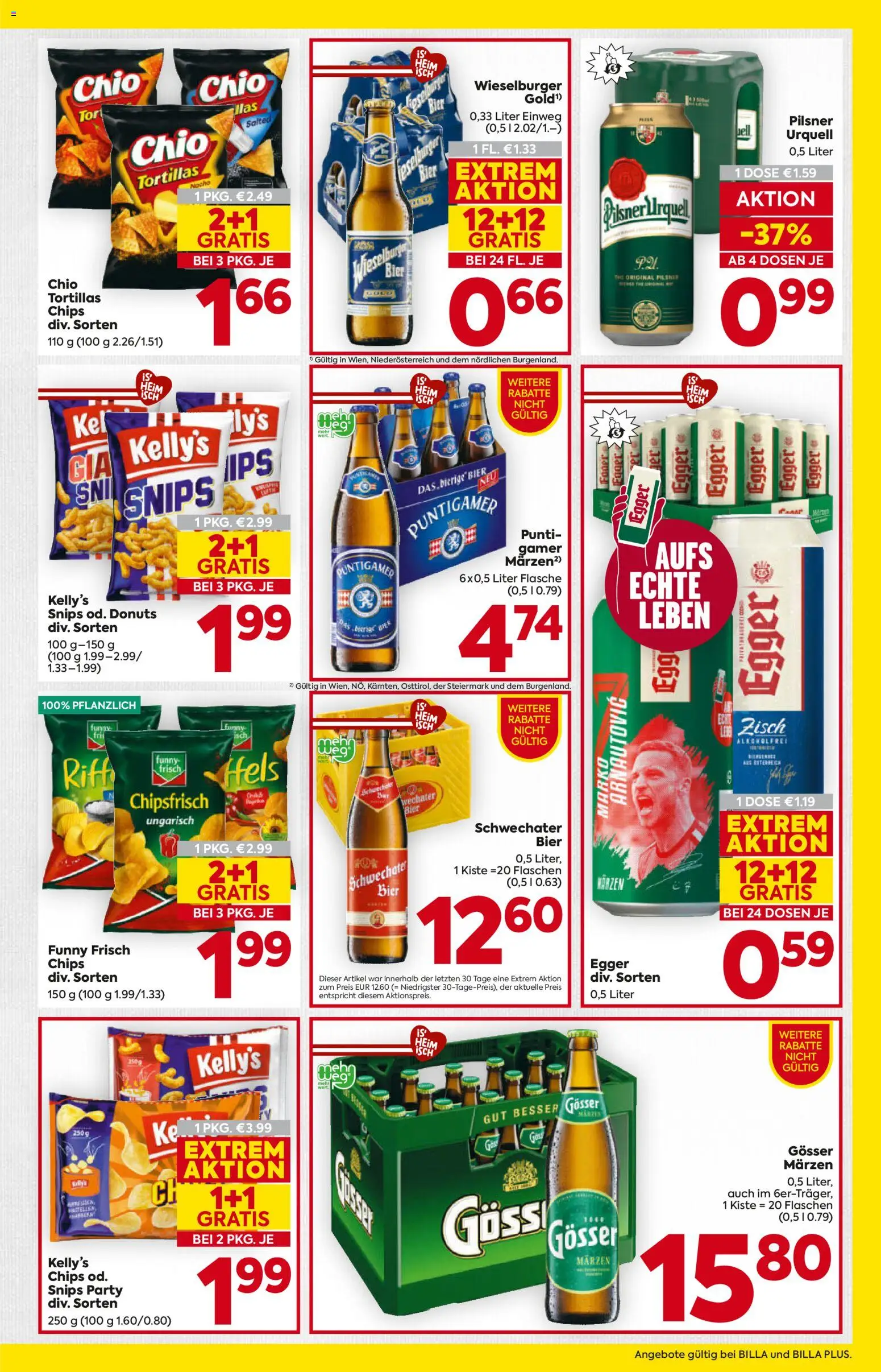 Billa - Flugblatt gültig ab 16.04.2026 | Seite: 13 | Produkte: Chips, Bier