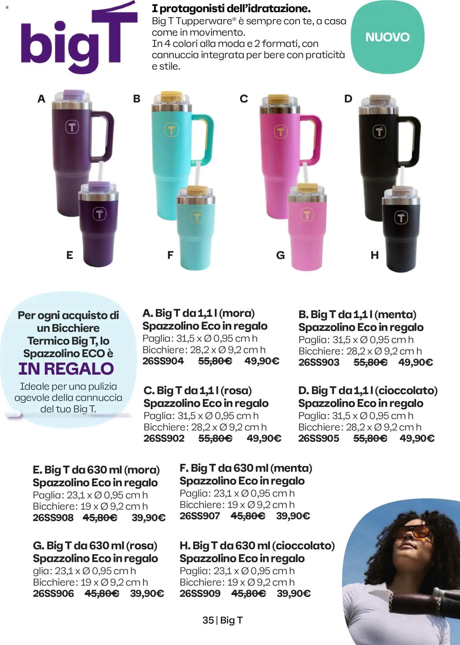 Volantino Tupperware del 01.05.2026 | Pagina: 35 | Prodotti: Cioccolato, Spazzolino, Menta