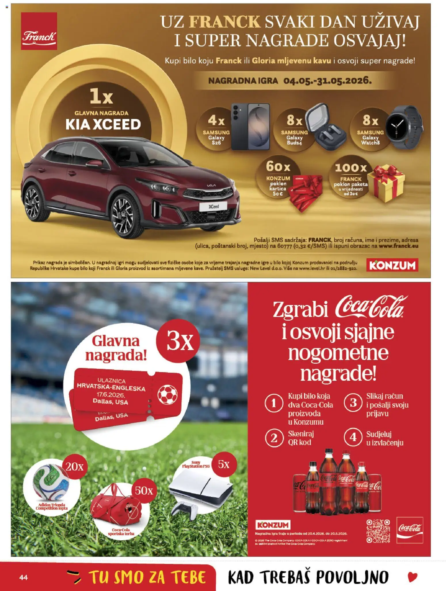 Konzum katalog | vrijedi od 29.04.2026 | Stranica: 44 | Proizvodi: Smartphone, Playstation, Igra, Torba