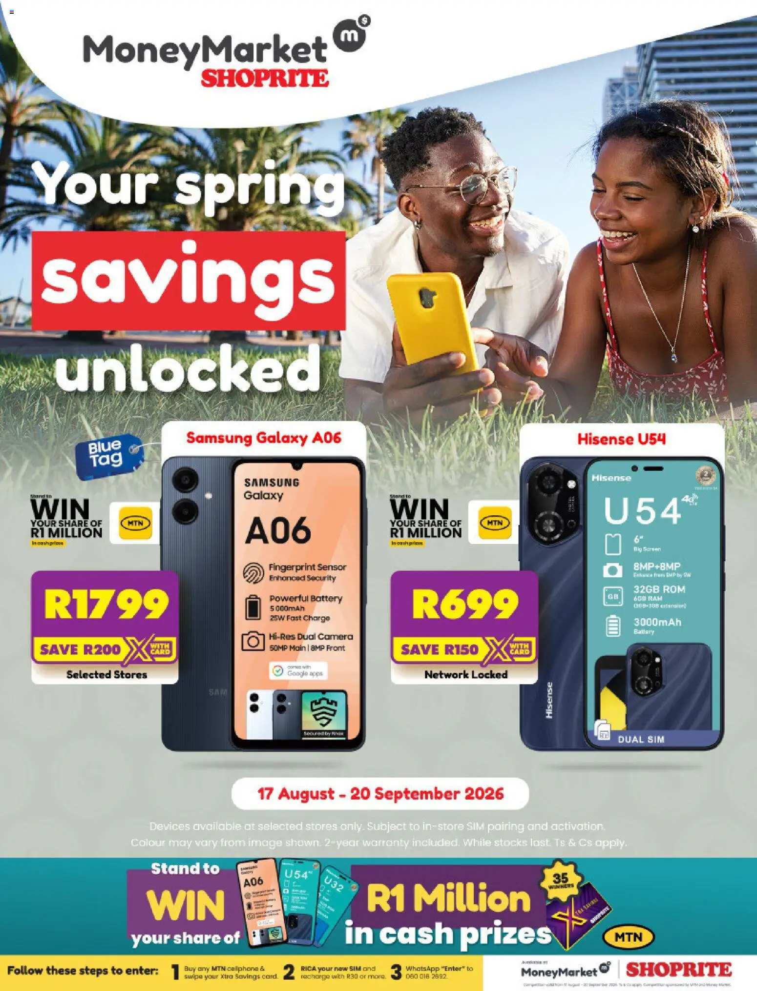 New Shoprite catalogue – valid from 17/08/2026 | Page: 1 | Products: Sim, Camera, Battery