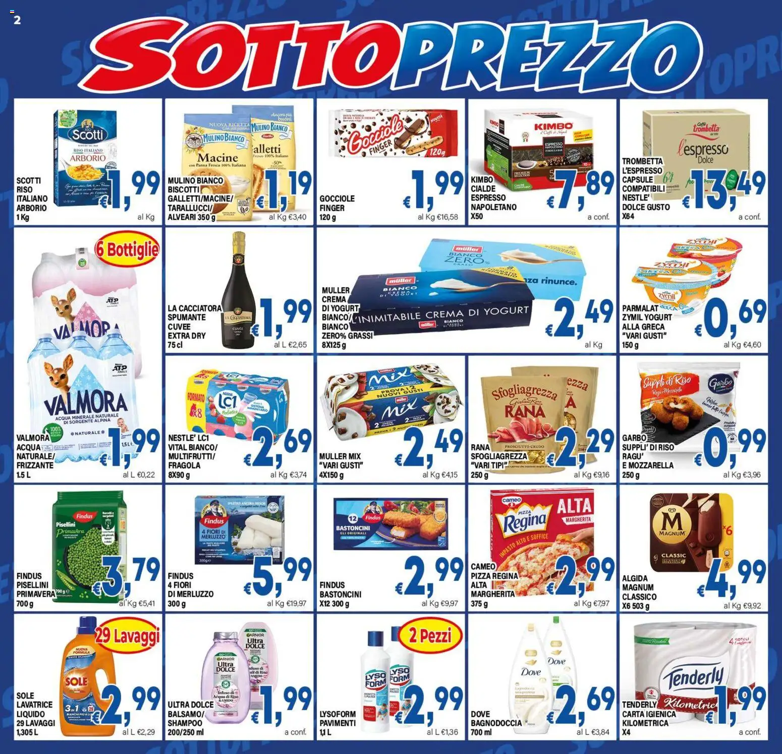 Volantino DEM del 23/09/2026 | Pagina: 2 | Prodotti: Panna, Mozzarella, Fiori, Cialde