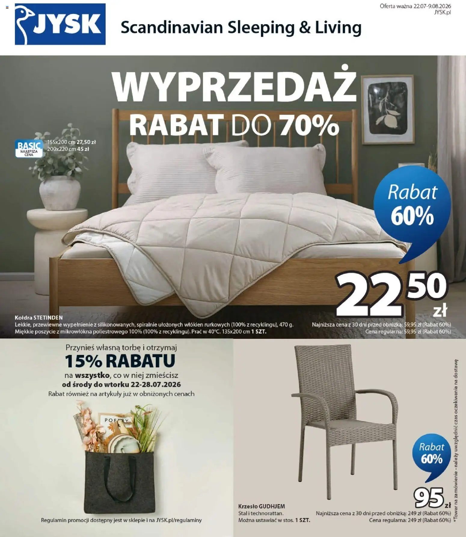 JYSK gazetka od 22.07.2026 | Strona: 1