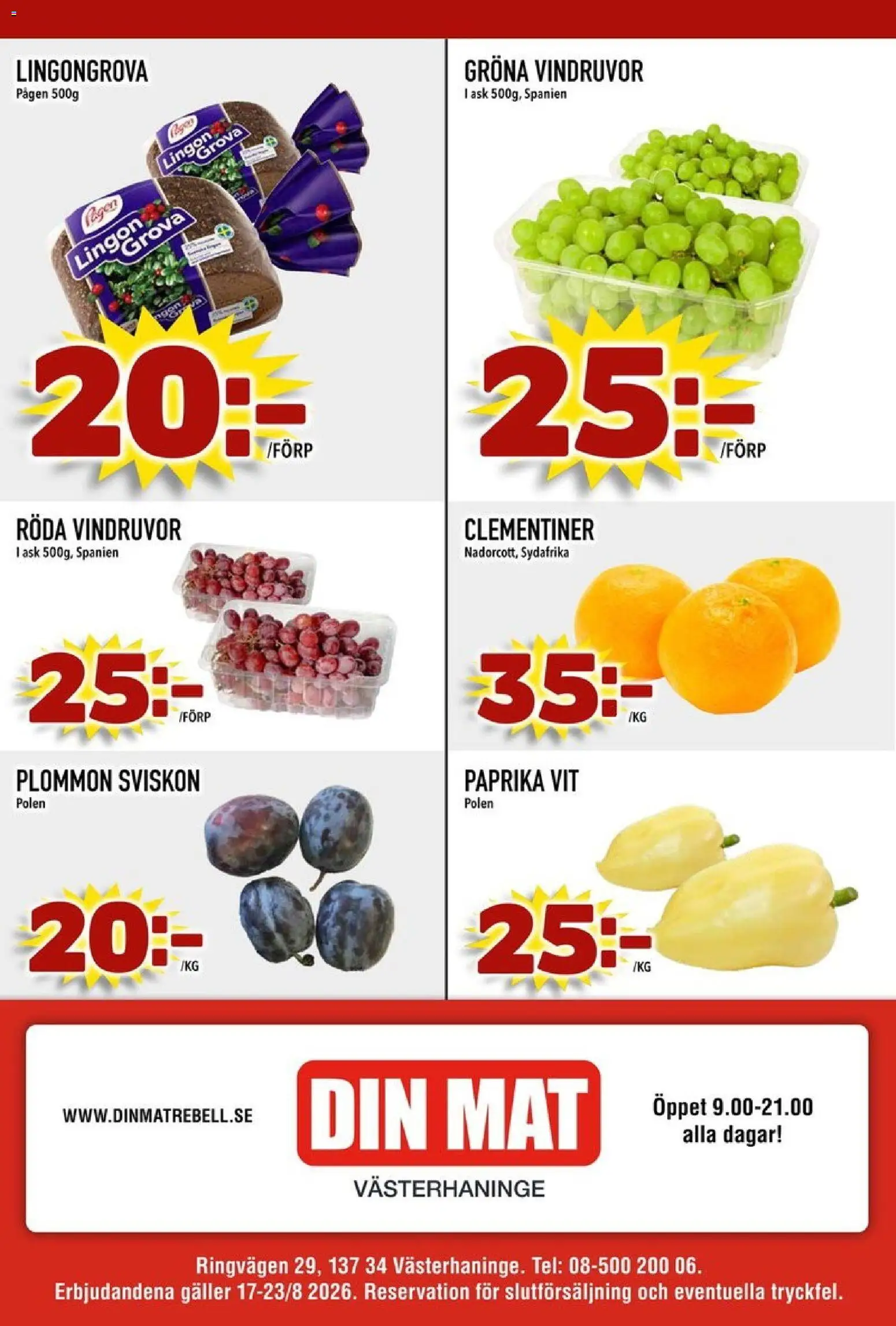 Din Mat reklamblad aktuell från 17/08/2026 | Sida: 8