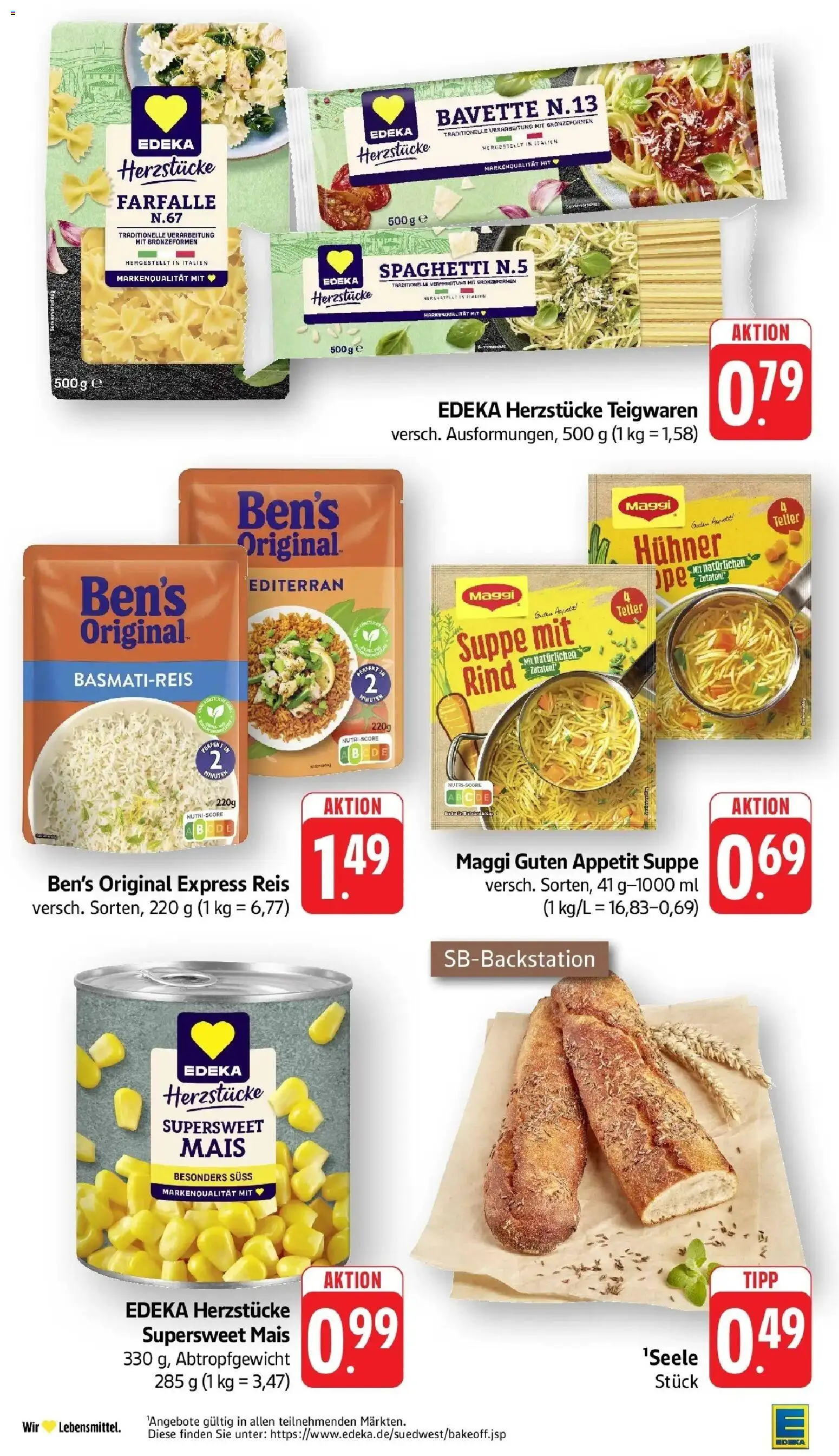 Edeka prospekt Weinstadt-Großheppach	 – gültig ab 27.04.2026 | Seite: 42 | Produkte: Basmatireis, Maggi suppe, Pasta, Reis