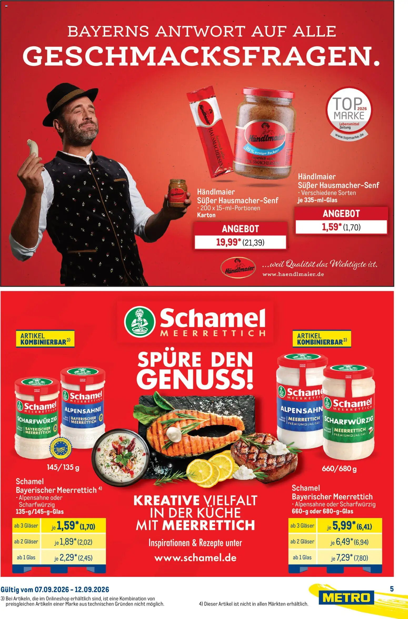 Metro Starke Marken – gültig ab 07.09.2026 | Seite: 5 | Produkte: Küche