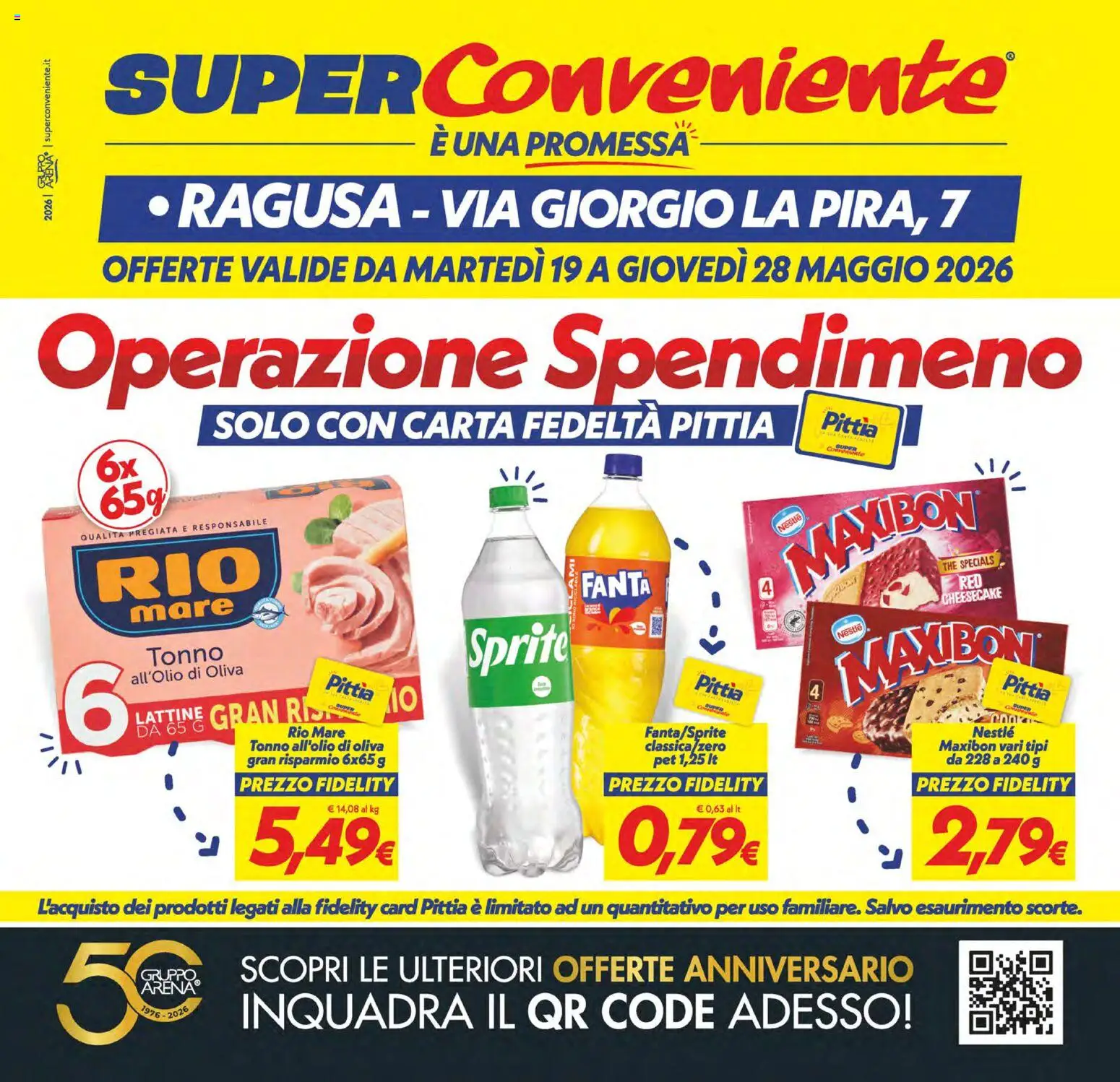 Volantino SuperConveniente del 19.05.2026 | Pagina: 1 | Prodotti: The, Tonno, Fanta