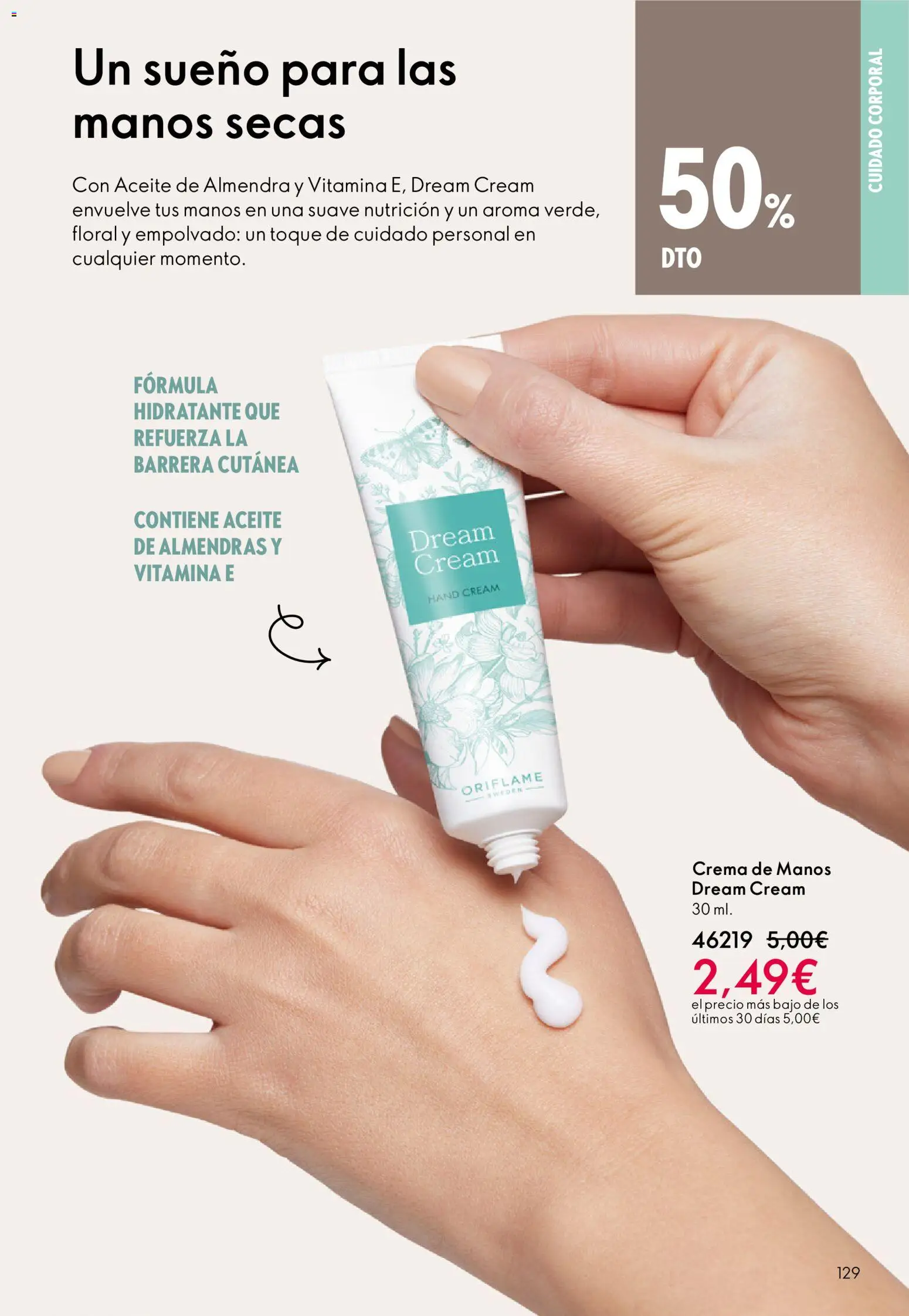 Oriflame - Catálogo Campaña 4 │ válido desde el 11.03.2026 | Página: 129 | Productos: Crema de manos, Aceite, Crema