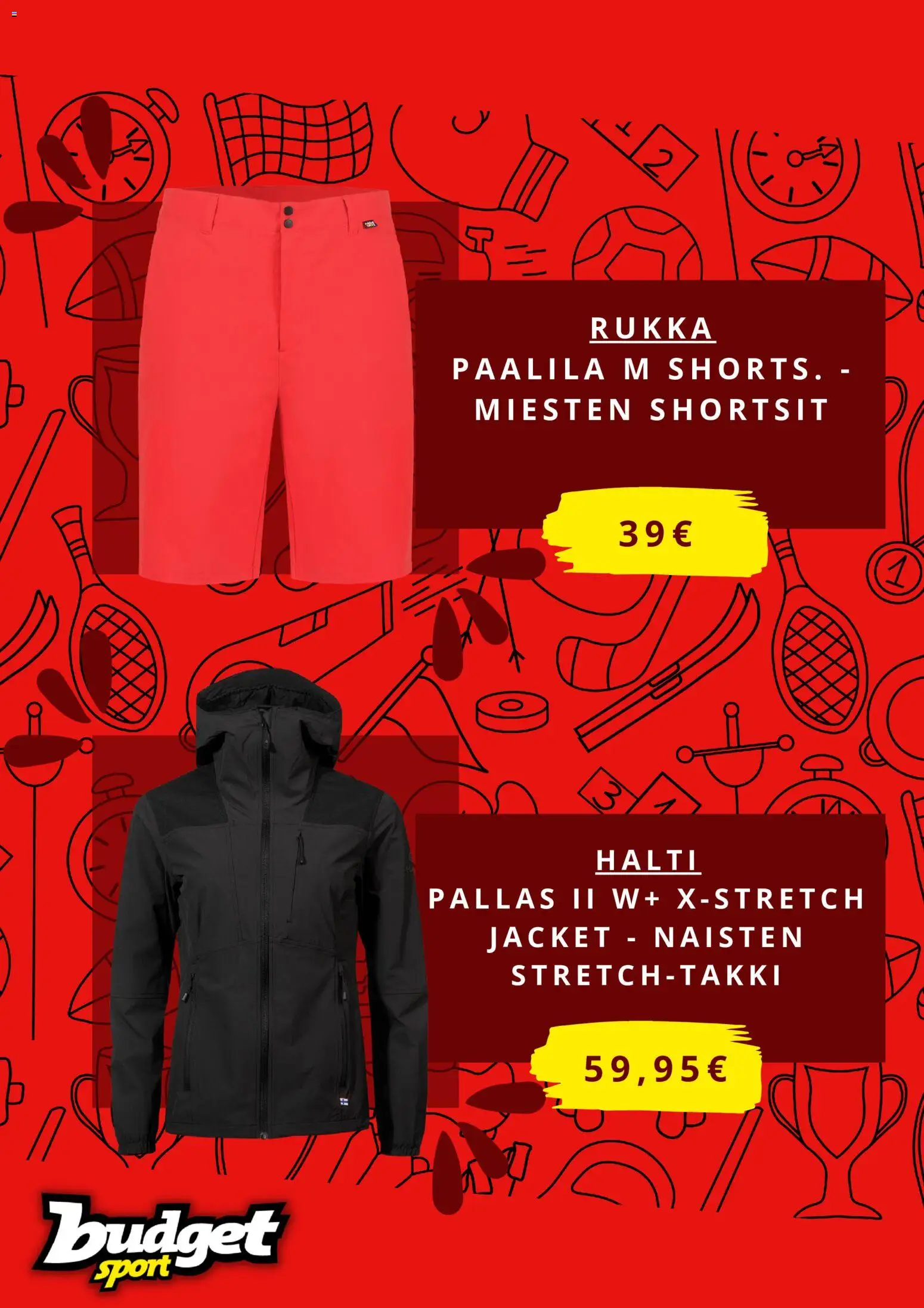 Budget Sport tarjoukset – voimassa 23/06/2026 alkaen | Sivu: 4 | Tuotteet: Shortsit