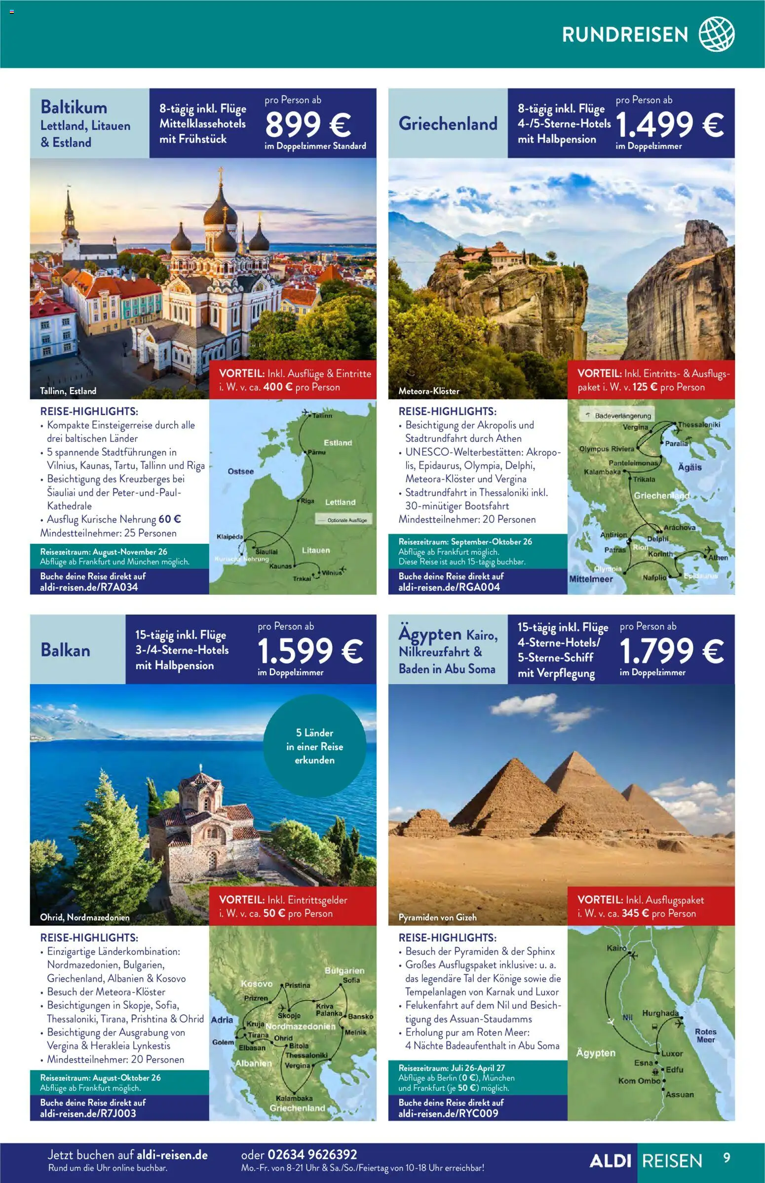 Aldi Reisen Prospekt – gültig ab 01.06.2026 | Seite: 9 | Produkte: Uhr
