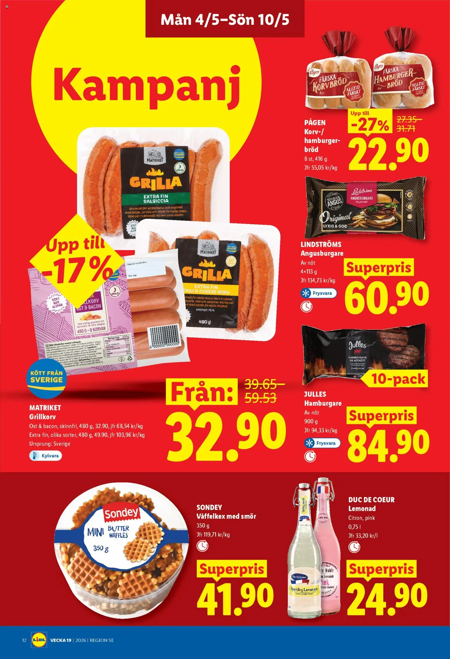 Lidl reklamblad aktuell från 04.05.2026 | Sida: 14 | Produkter: Bacon, Ost, Vitlök, Persilja