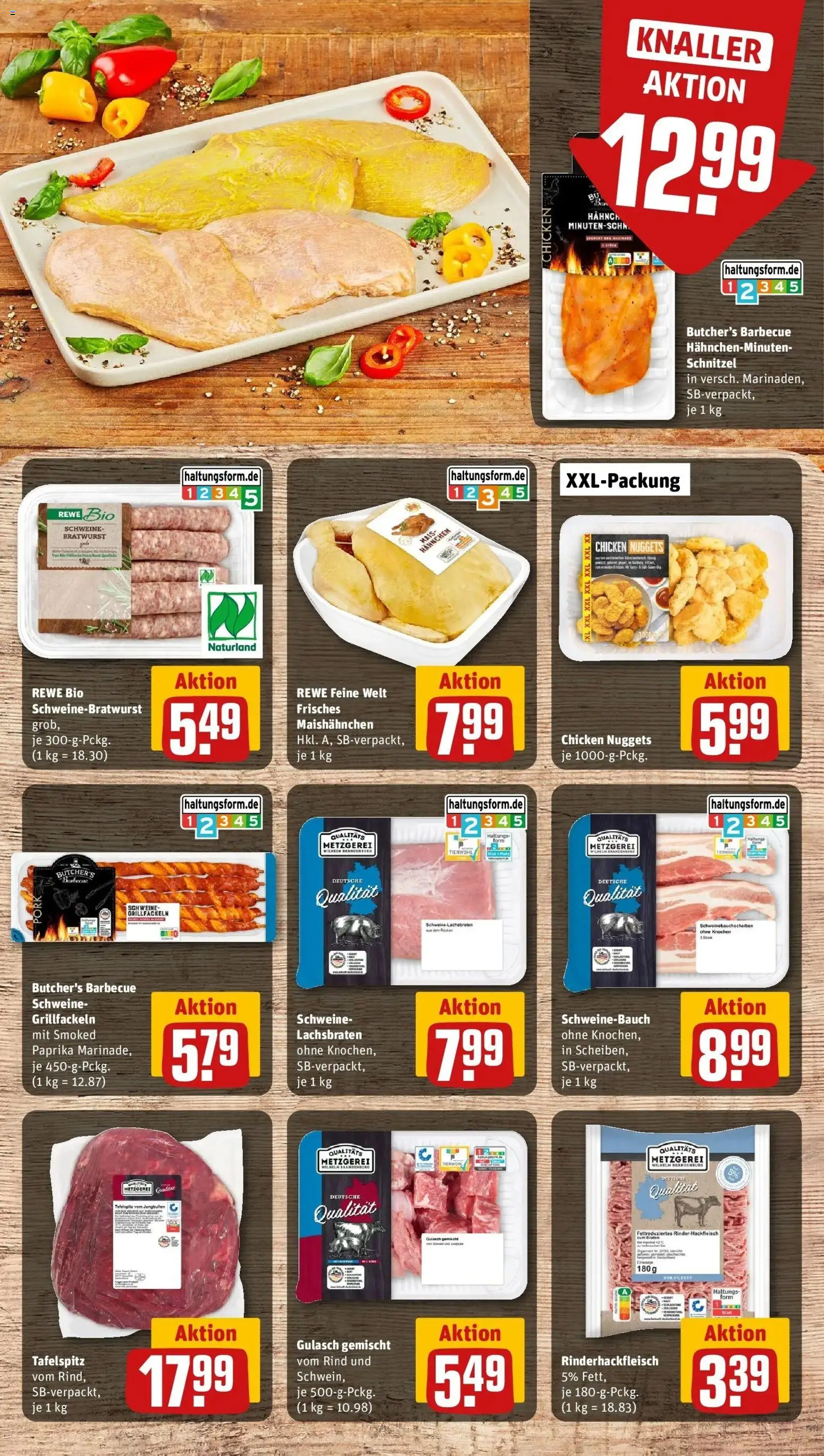 REWE Prospekt ab 10.08.2026 zum Blättern » Angebote | Seite: 6 | Produkte: Tafelspitz, Mais, Schweinebauch, Schnitzel