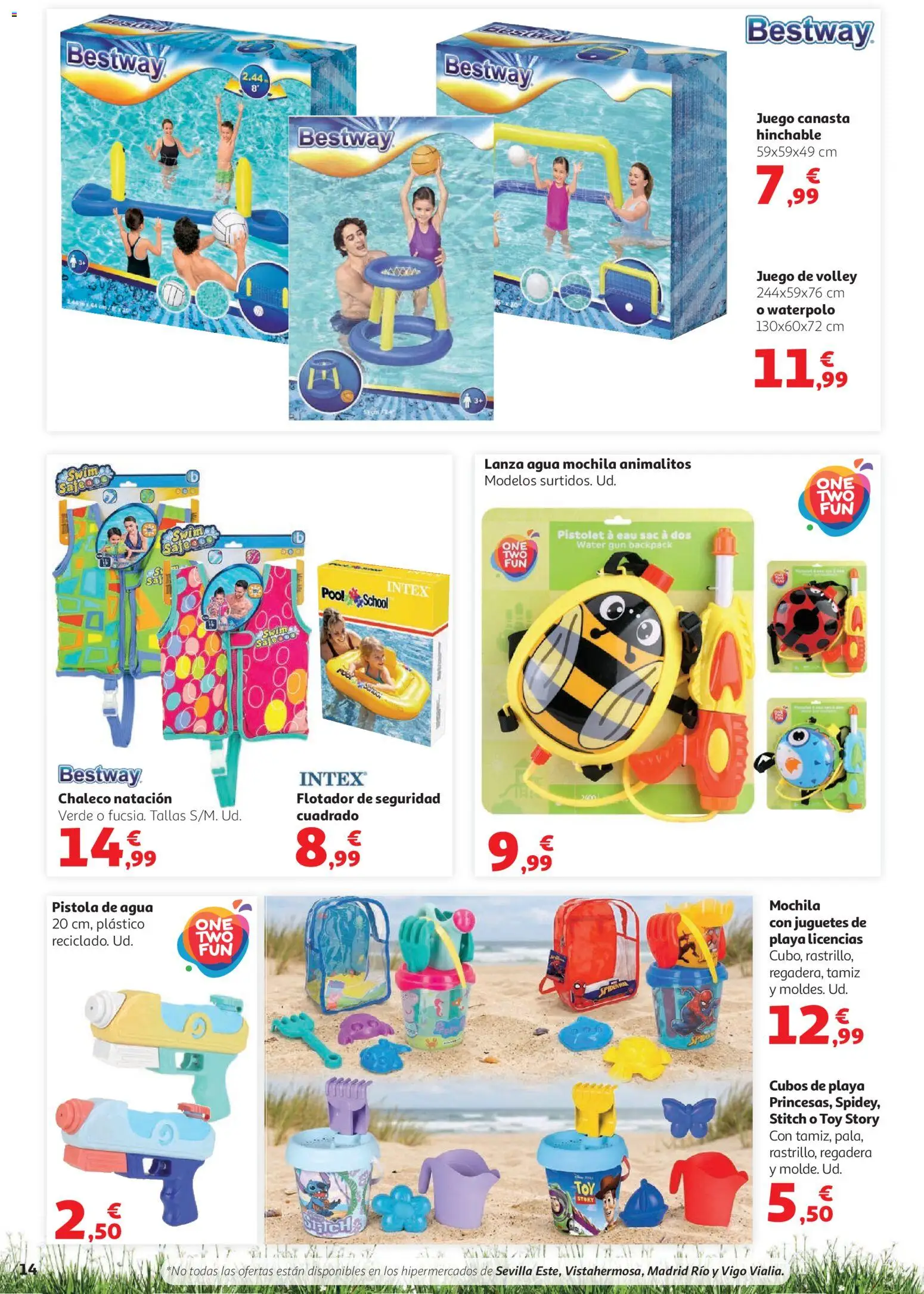 Alcampo Aire Libre HG │ válido desde el 28.05.2026 | Página: 14 | Productos: Chaleco, Mochila, Juguetes, Pellets résineux