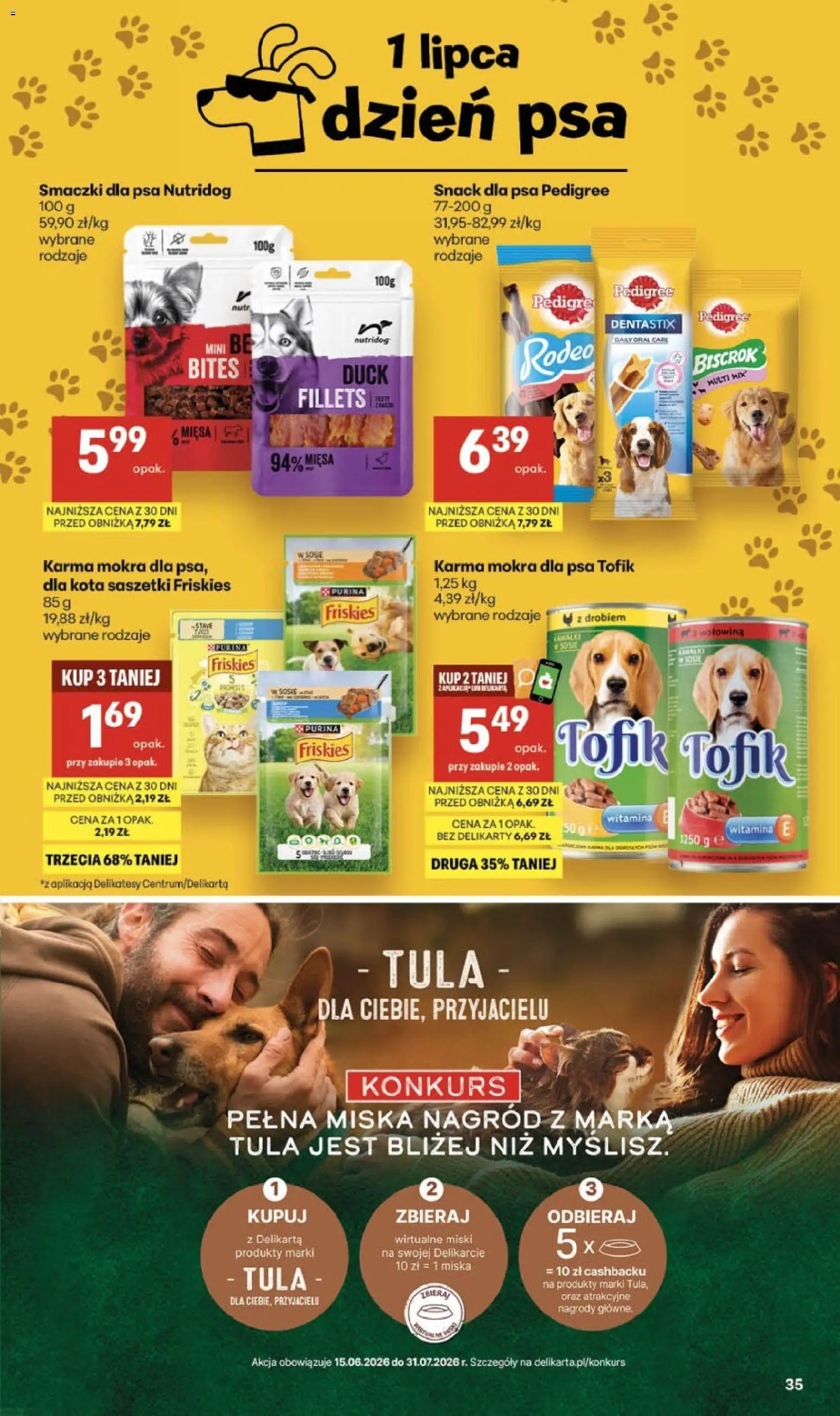 Delikatesy Centrum gazetka - Sklepy Własne od 25.06.2026 | Strona: 35 | Produkty: Delikatesy, Pedigree, Wołowina