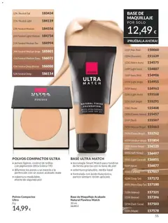 Vista previa Base de Maquillaje Acabado Natural Flawless Match, tecnología Smart Match para fundirse de forma precisa con tu tono de piel; cobertura graduable, media-total; formulada con ácido hialurónico, parece siempre recién aplicada válido desde el 01.05.2026 | Página: 55