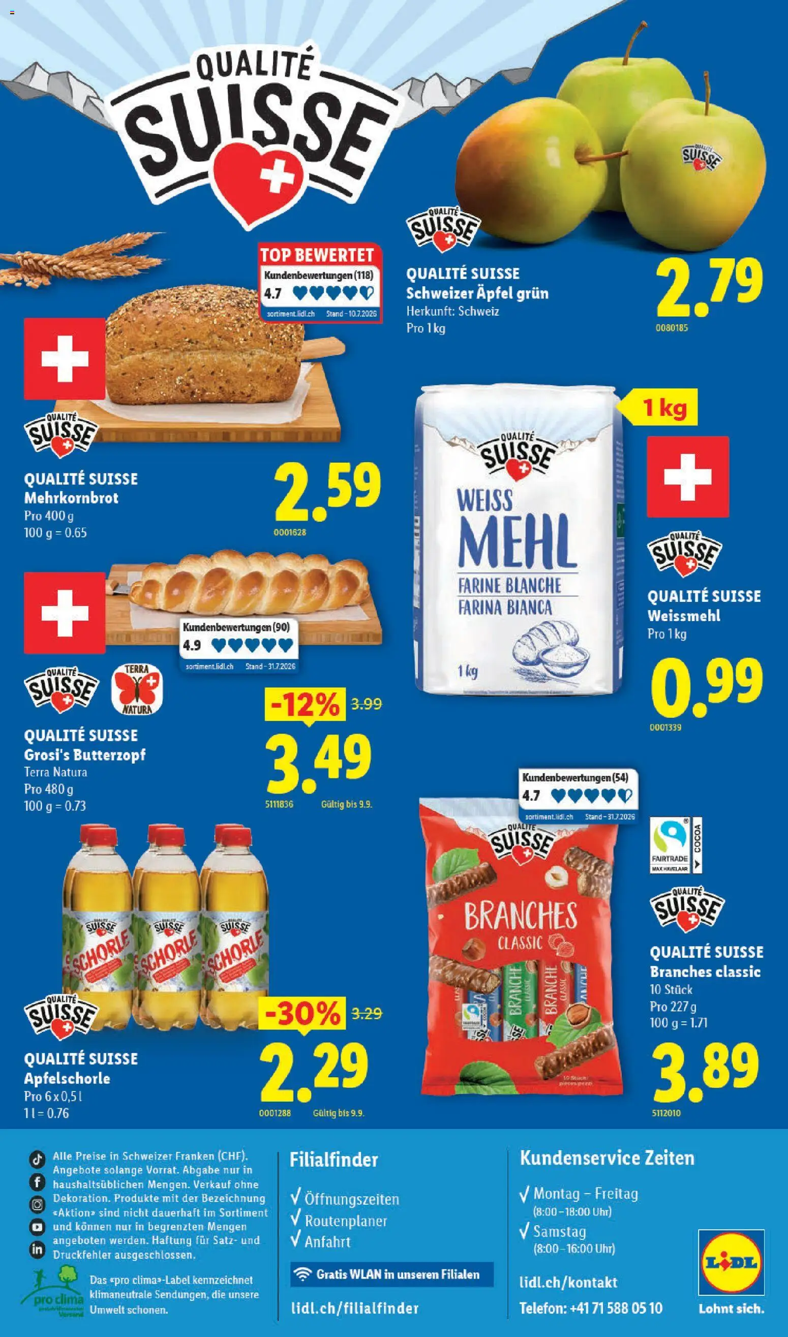 Lidl aktionen – gültig ab 03.09.2026 | Seite: 5 | Produkte: Mehl, Äpfel, Top, Apple