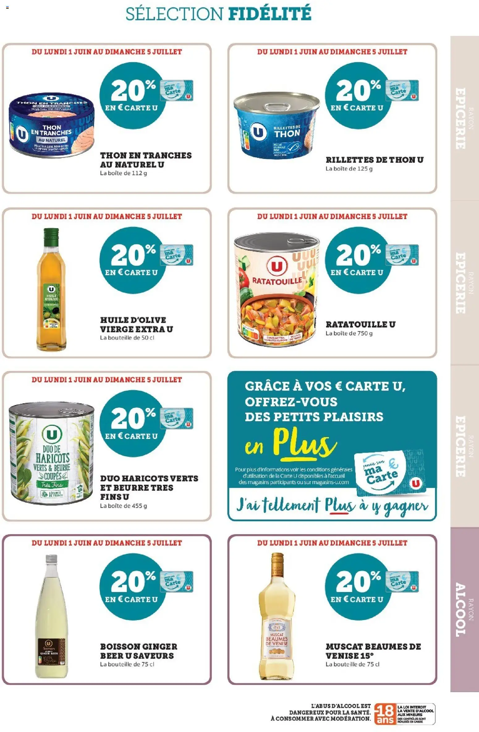 {H1} | Page: 11 | Produits: Thon au naturel, Huile d'olive vierge, Beurre, Huile