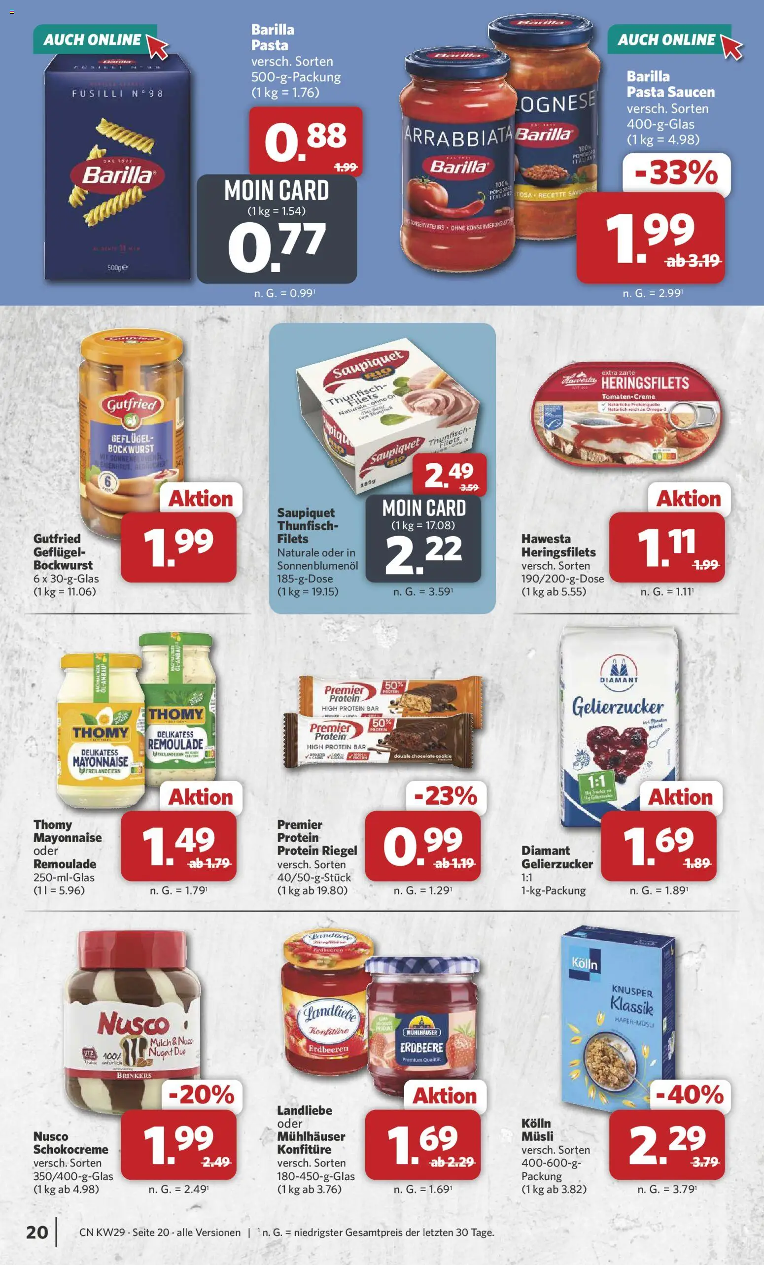 Combi Prospekt – gültig ab 13.07.2026 | Seite: 22 | Produkte: Gelierzucker, Kolln, Barilla, Erdbeeren