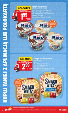 Pogląd oferty "POLOmarket gazetka - Kupuj taniej" - ważna od 28.10.2026 | Strona: 12 | Produkty: Karta, Deser, Margaryna
