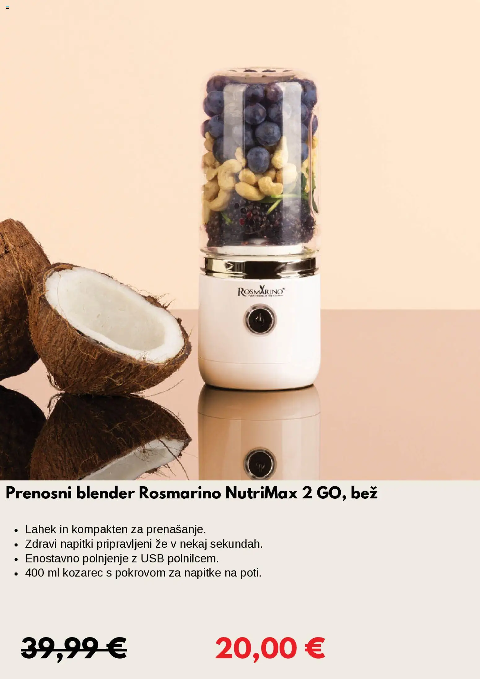 Novi Vitapur katalog ponudbe – veljaven od 18.05.2026 | Stran: 8 | Izdelki: Usb, Kozarec, Napitki