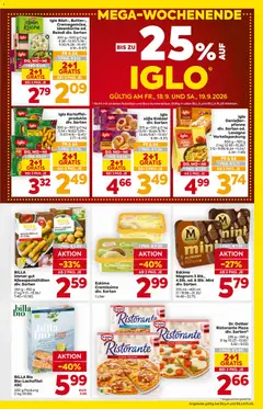 Iglo Rösti-, Butter-, Cremegemüse, Ideenküche od. Reindl div. Sorten, 300 g–500 g (1 kg 8.38–13.97/5.58–9.30)/6.28–10.47/ (4.18–6.97) ab 17.09.2026 gültig | Seite: 13 | Produkte: Chili, Vanille, Butter, Pizza