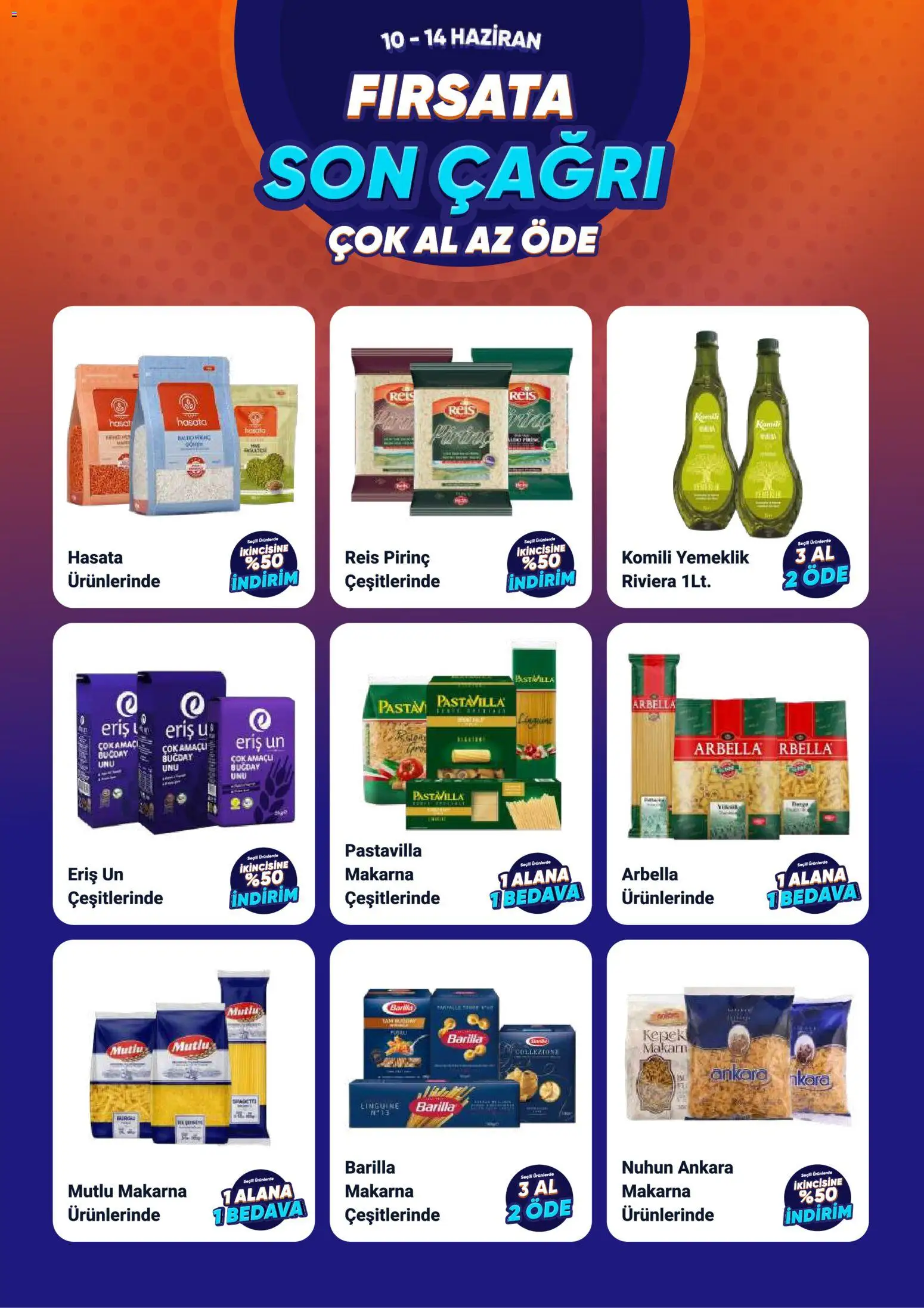 Çağrı Market - Fırsatlara Son Çağrı - 10.06.2026 tarihinden itibaren geçerlidir | Sayfa: 1 | Ürünler: Pirinç, Makarna