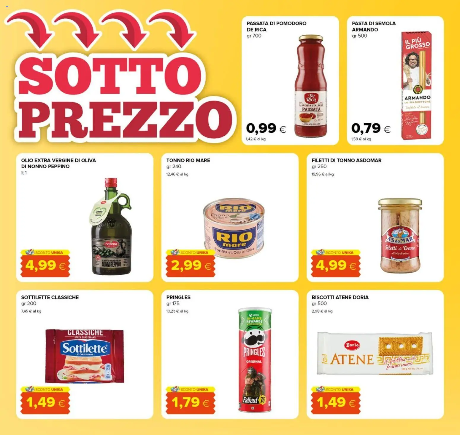 Volantino Tigre del 02/09/2026 | Pagina: 2 | Prodotti: Pomodoro, Olio, Passata di pomodoro, Tonno