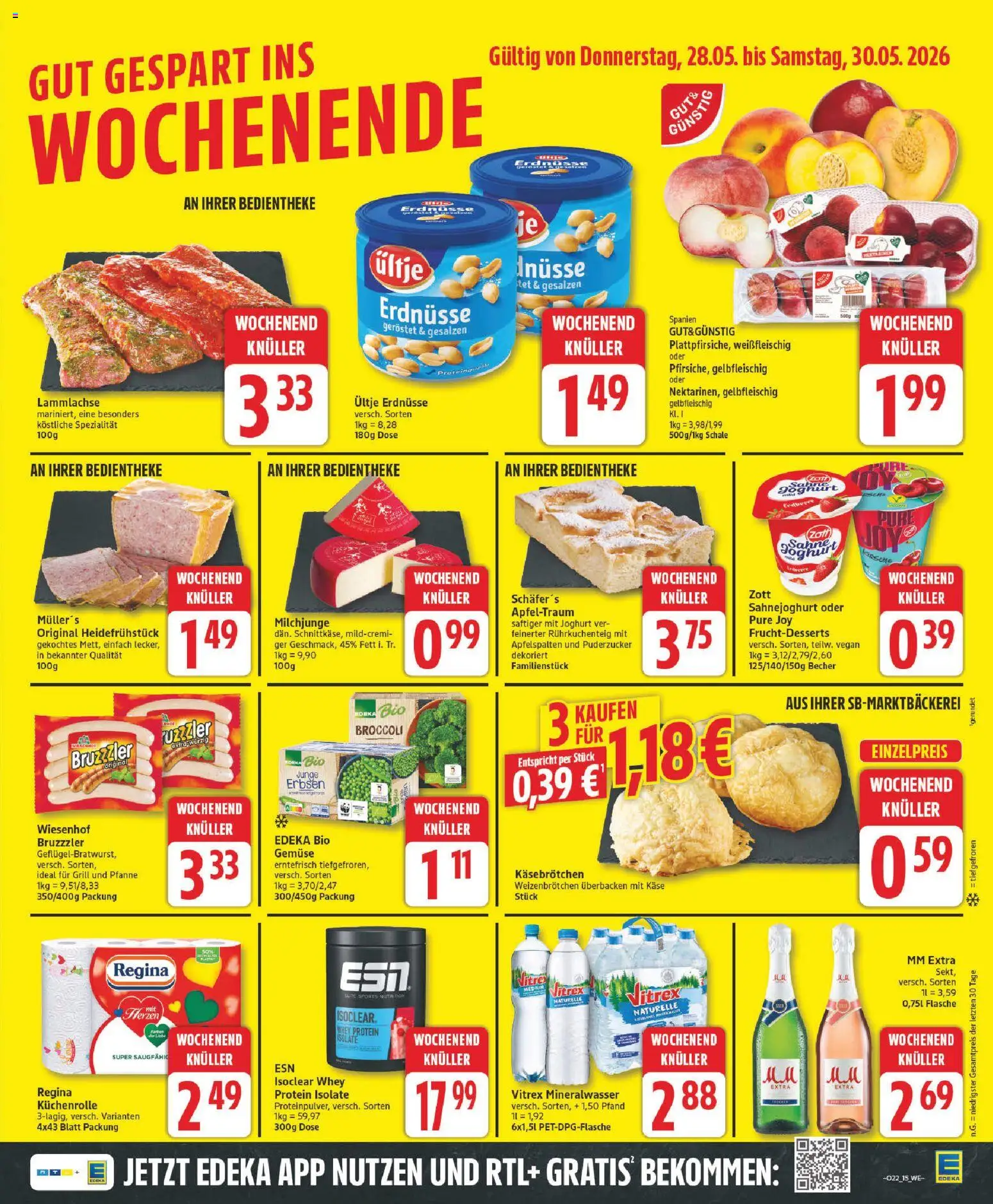 Edeka Prospekt – gültig ab 26.05.2026 | Seite: 19 | Produkte: Grill, Erdnüsse, Käse, Gemüse