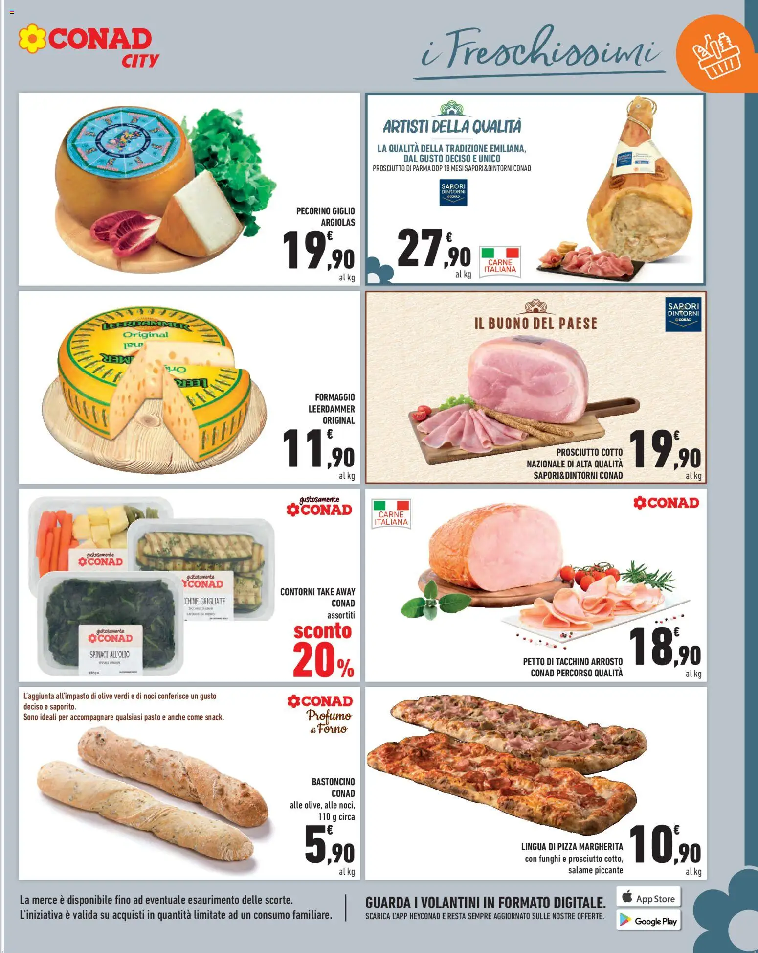 Volantino Conad del 05.06.2026 | Pagina: 9 | Prodotti: Salame, Pizza, Formaggio, Spinaci
