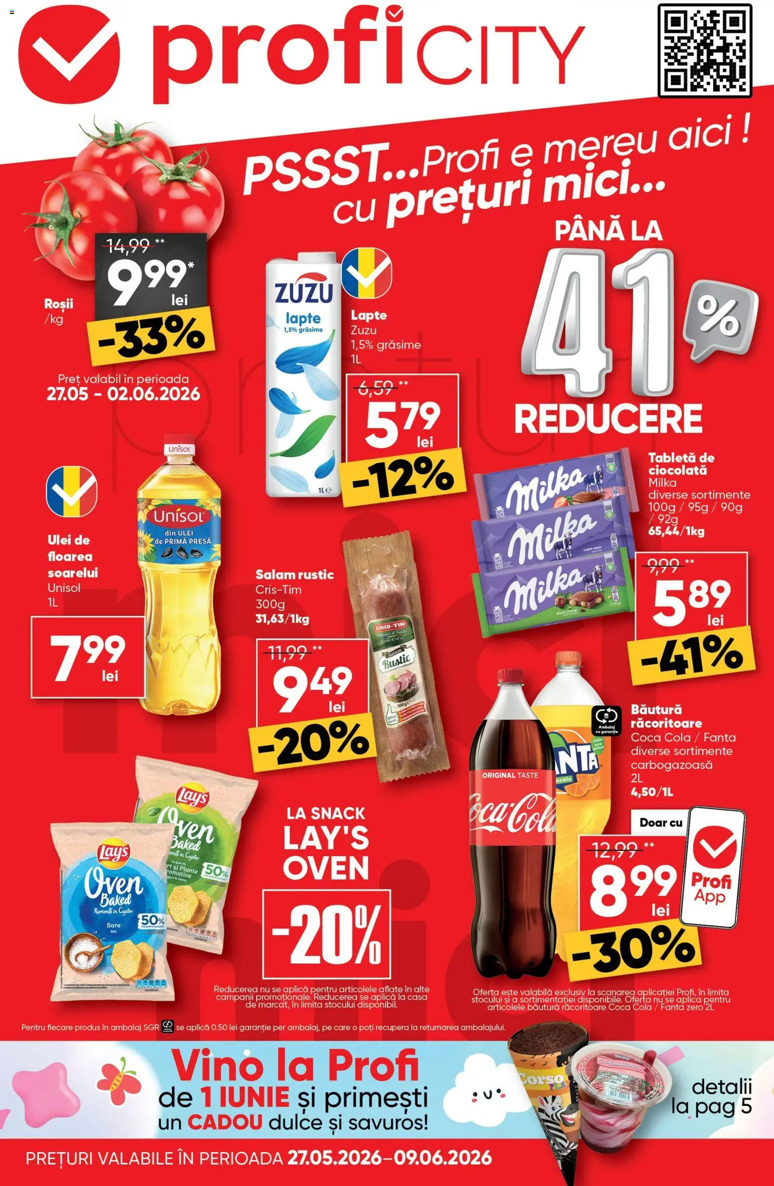 Noul catalog Profi – valabil de la 27.05.2026 | Pagină: 1 | Produse: Cuptor, Presă, Lapte, Roșii