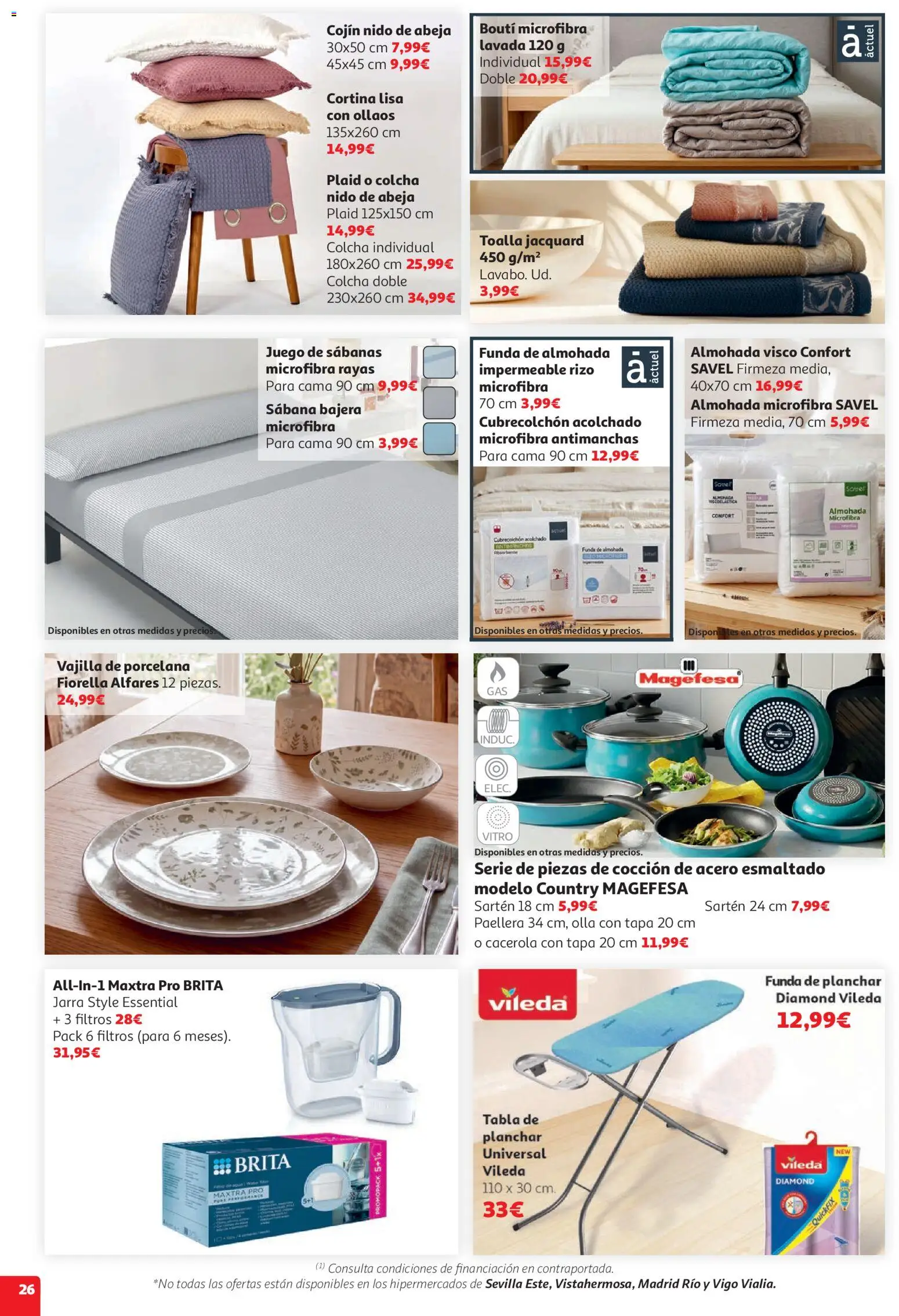 Alcampo HG Nacional │ válido desde el 05.05.2026 | Página: 26 | Productos: Tabla de planchar, Funda, Almohada, Cojín