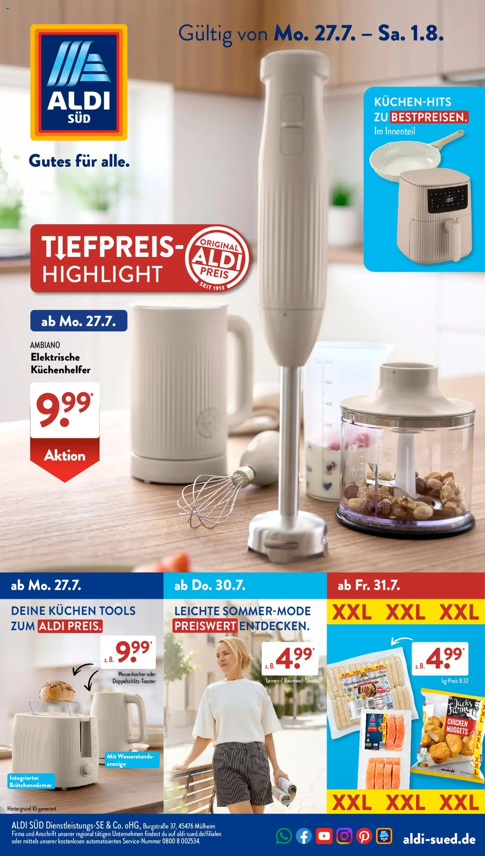 Aldi Süd Prospekt – gültig ab 27.07.2026 | Seite: 1