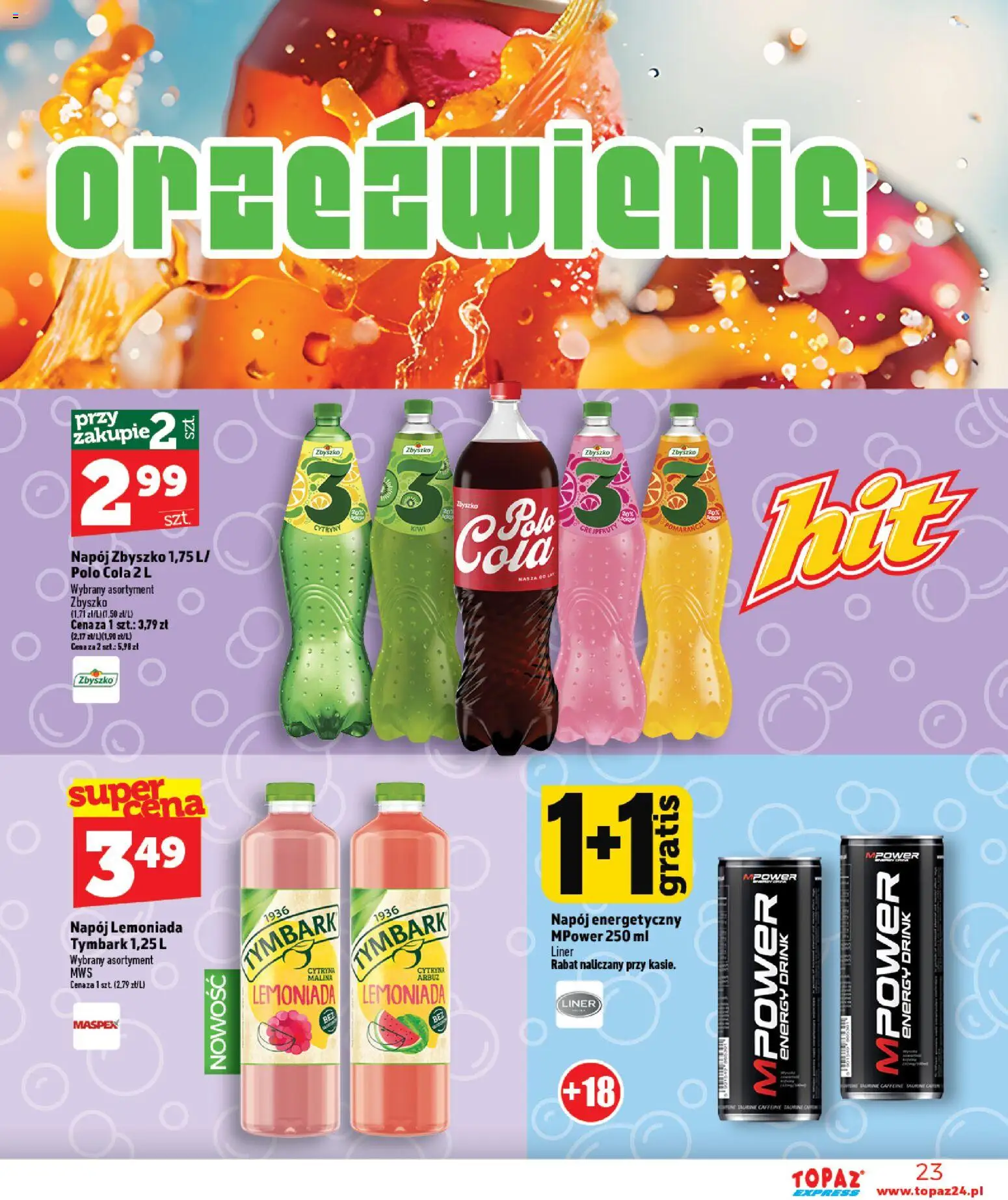 Topaz gazetka - Express od 06.08.2026 | Strona: 23 | Produkty: Cytryna, Arbuz, Cytryny, Kiwi