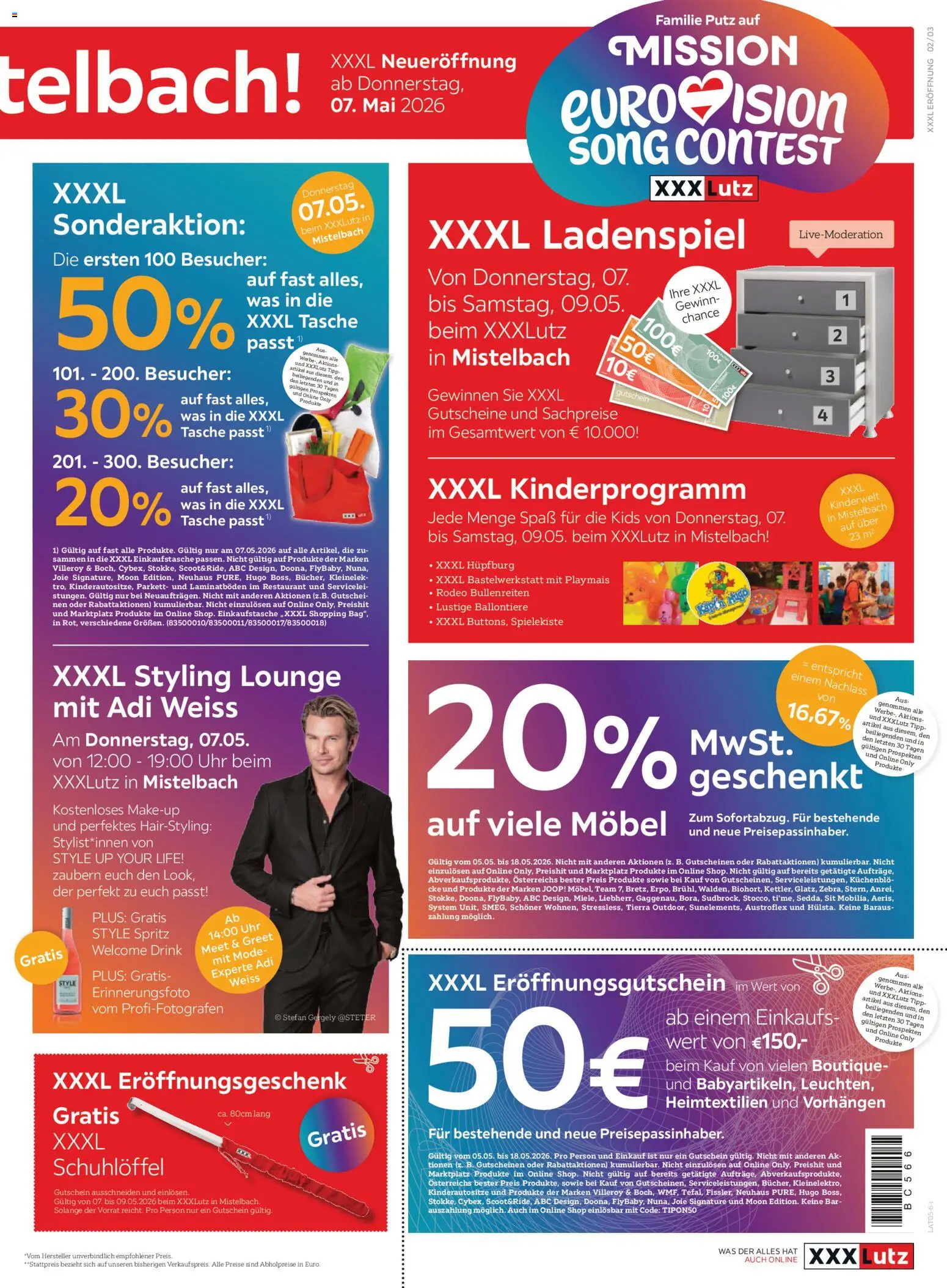 XXXLutz Eröffnung in Mistelbach gültig ab 05.05.2026 | Seite: 3 | Produkte: Uhr, Tasche