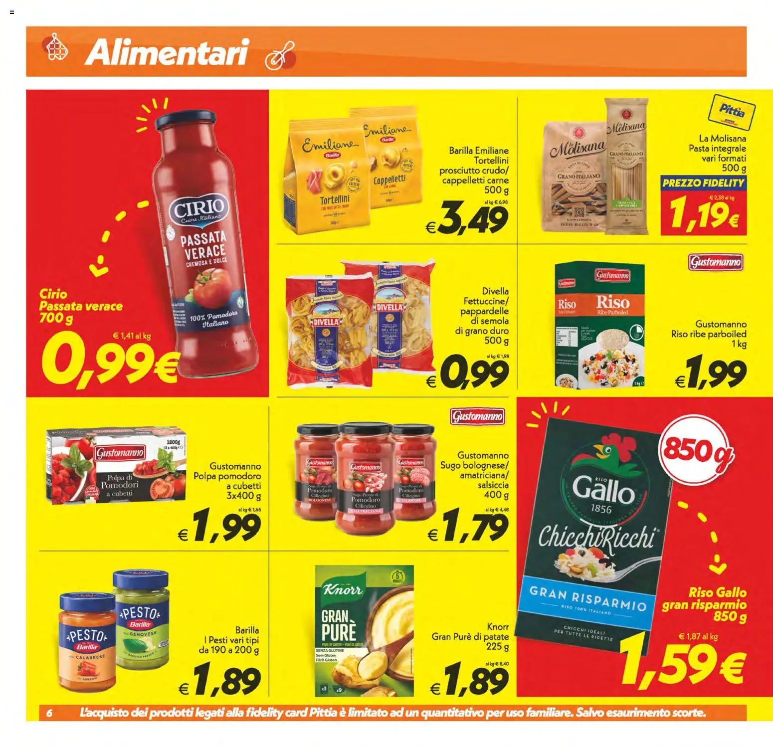 Volantino SuperConveniente del 23/10/2026 | Pagina: 6 | Prodotti: La Molisana, Patate, Prosciutto, Semola