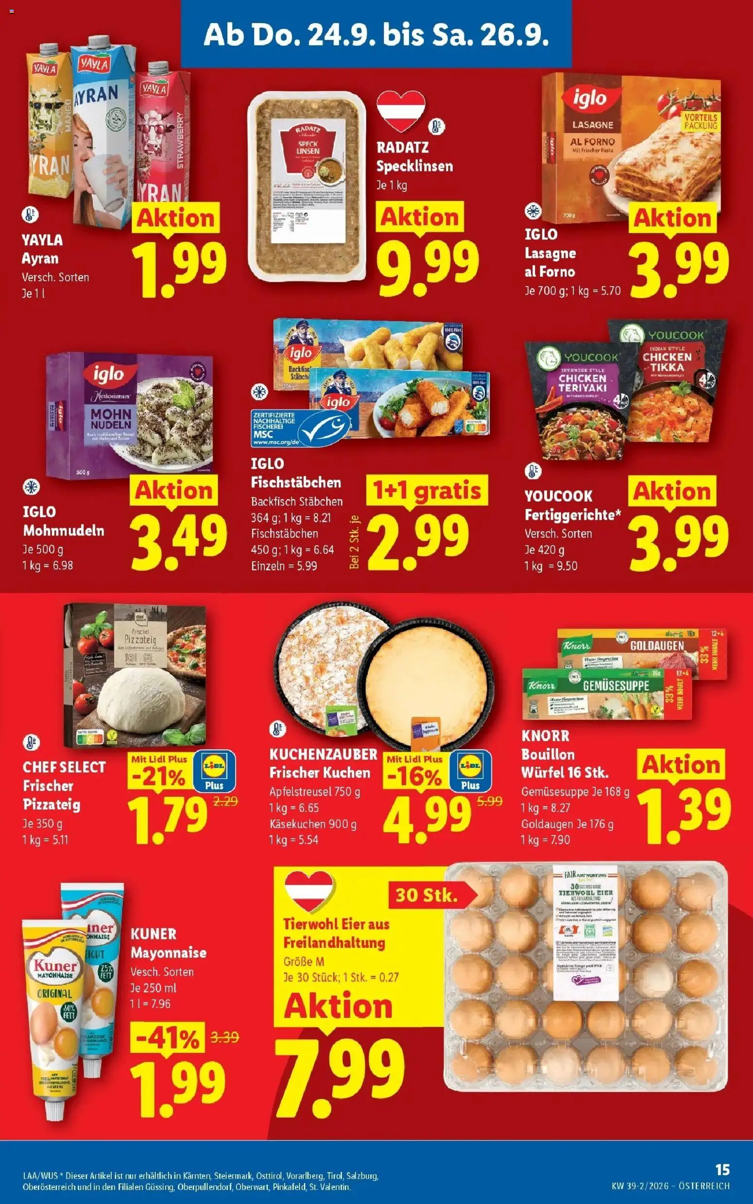 Lidl Flugblatt - Jenbach ab 24.09.2026 - Angebote ab donnerstag | Seite: 17