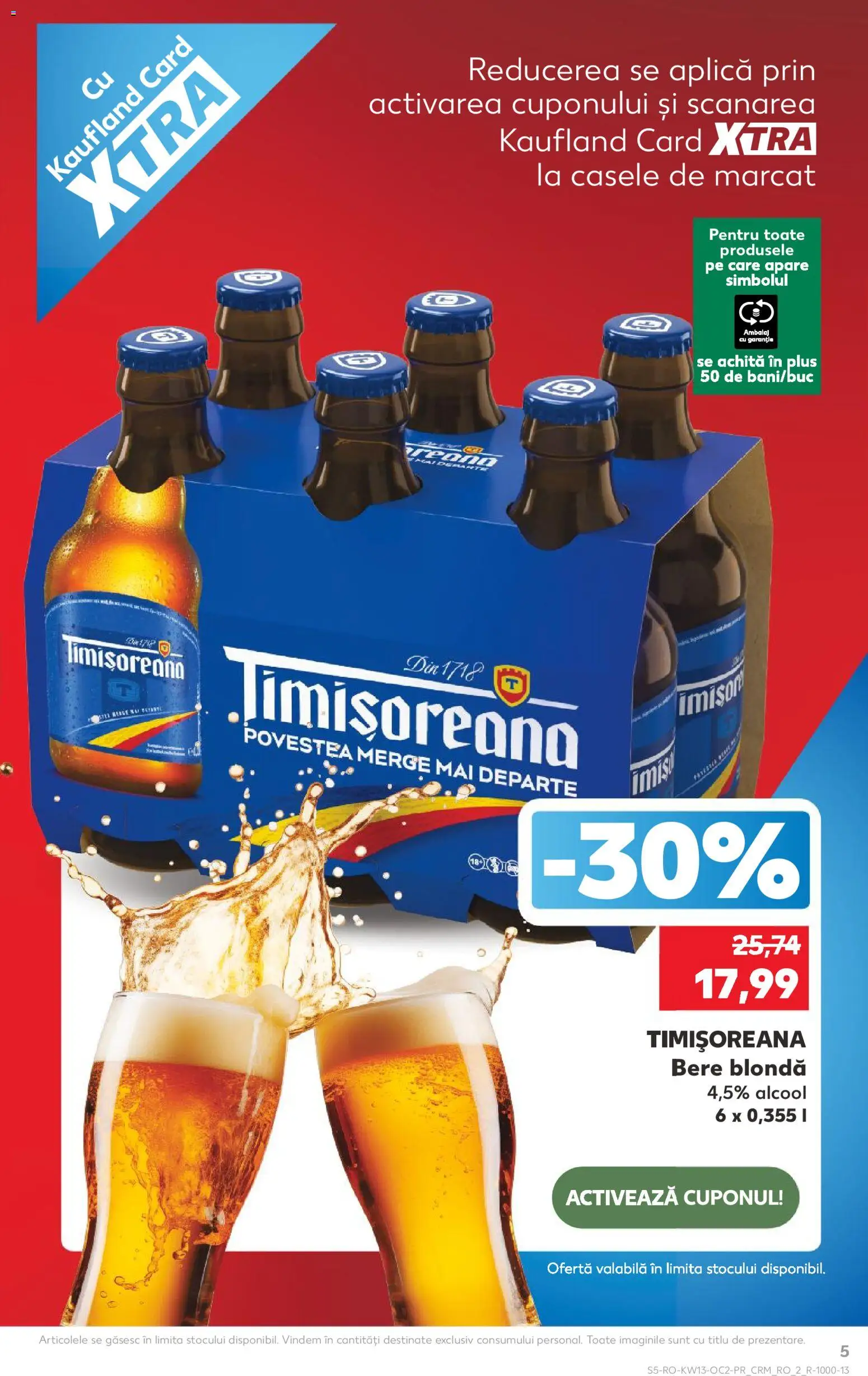 Noul catalog Kaufland – valabil de la 25.03.2026 | Pagină: 5 | Produse: Bere