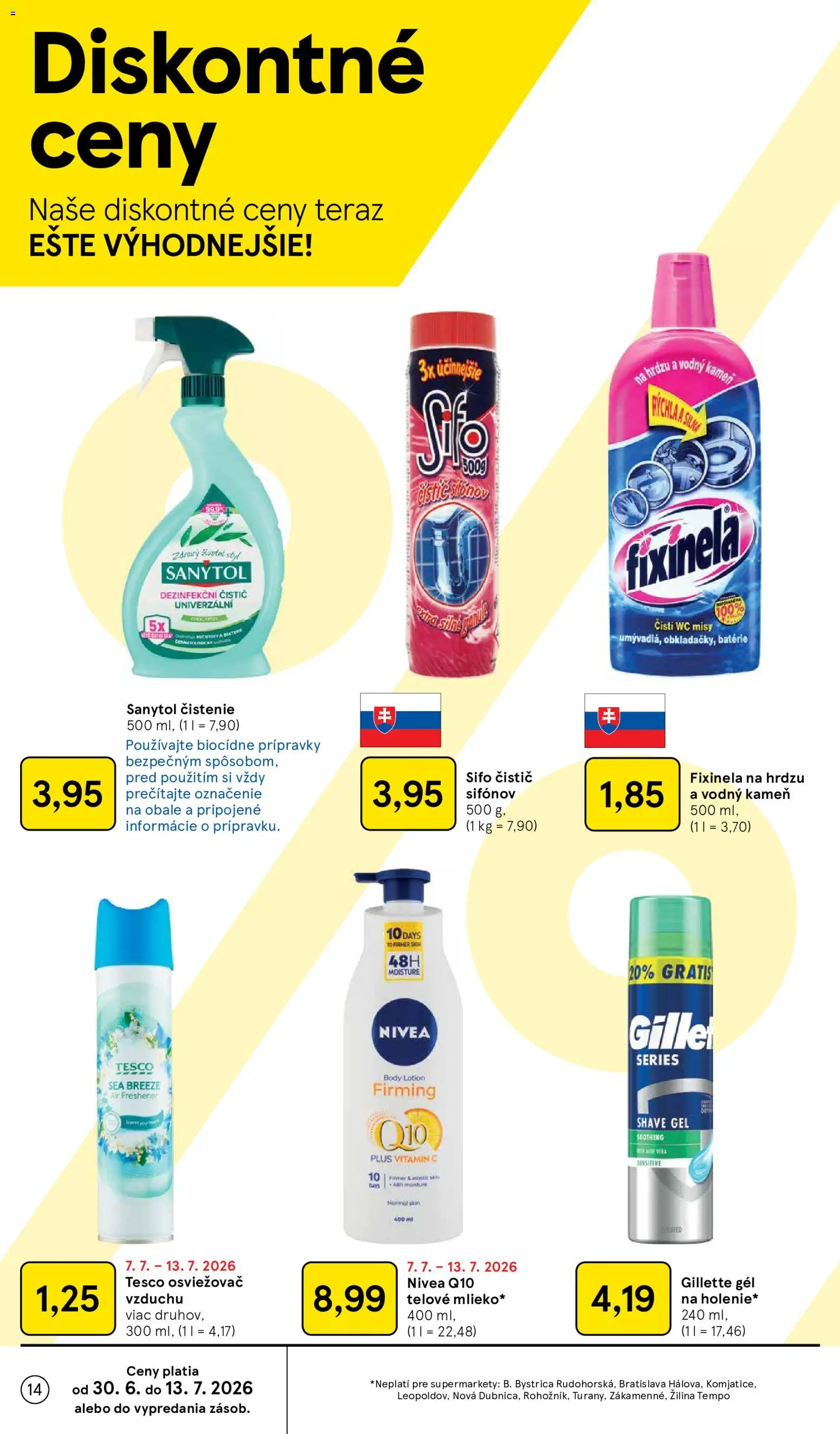 Nové Tesco akcie – leták je platný od 08.07.2026 | Strana: 14