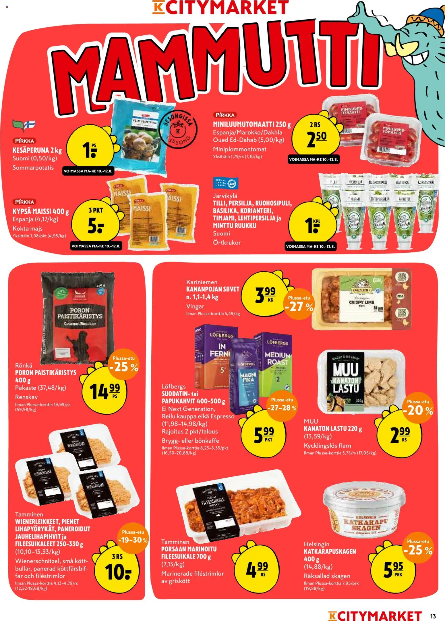 K-Citymarket tarjoukset – voimassa 10/08/2026 alkaen | Sivu: 13