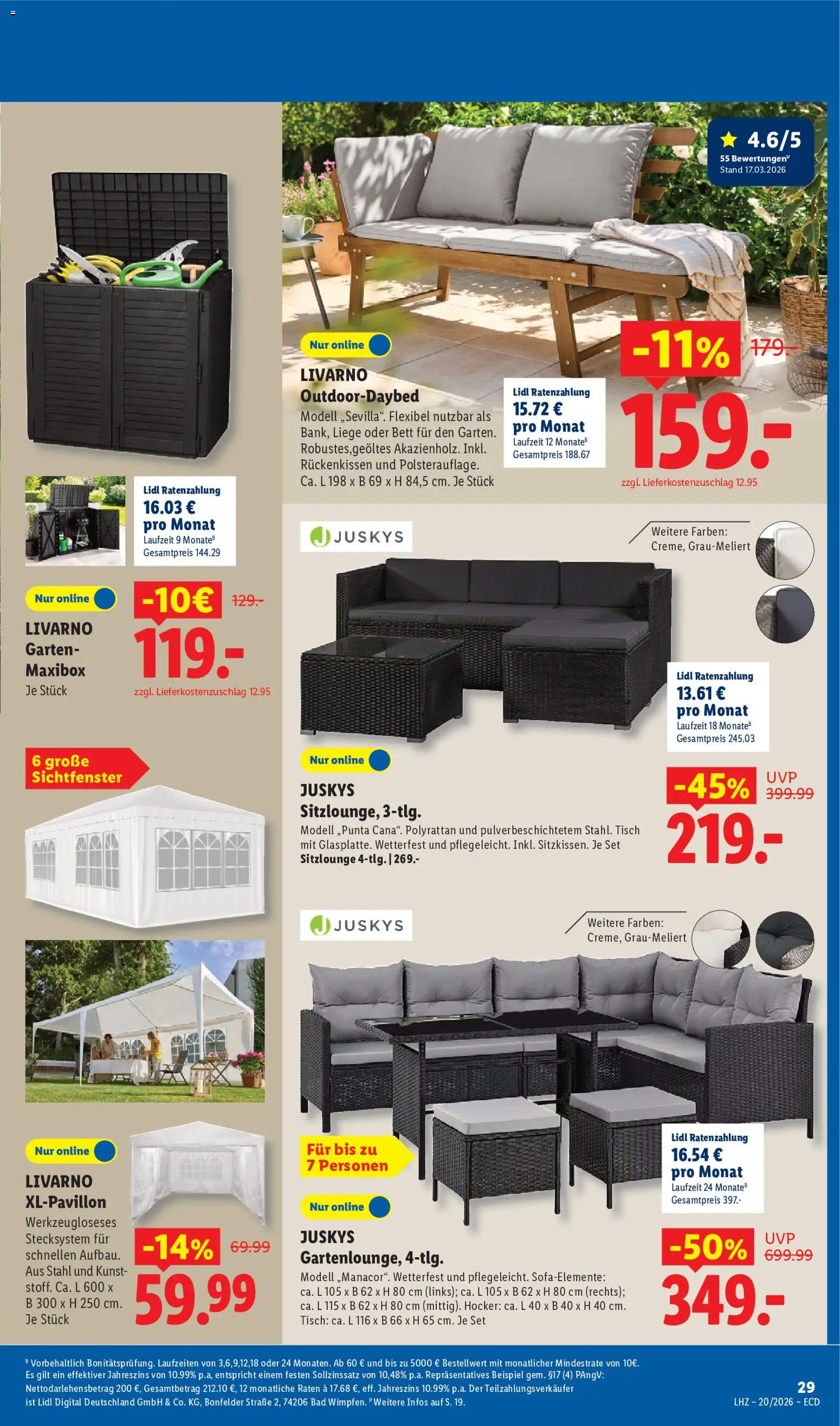 Lidl Prospekt – gültig ab 11.05.2026 | Seite: 11 | Produkte: Hocker, Bett, Liege, Bad