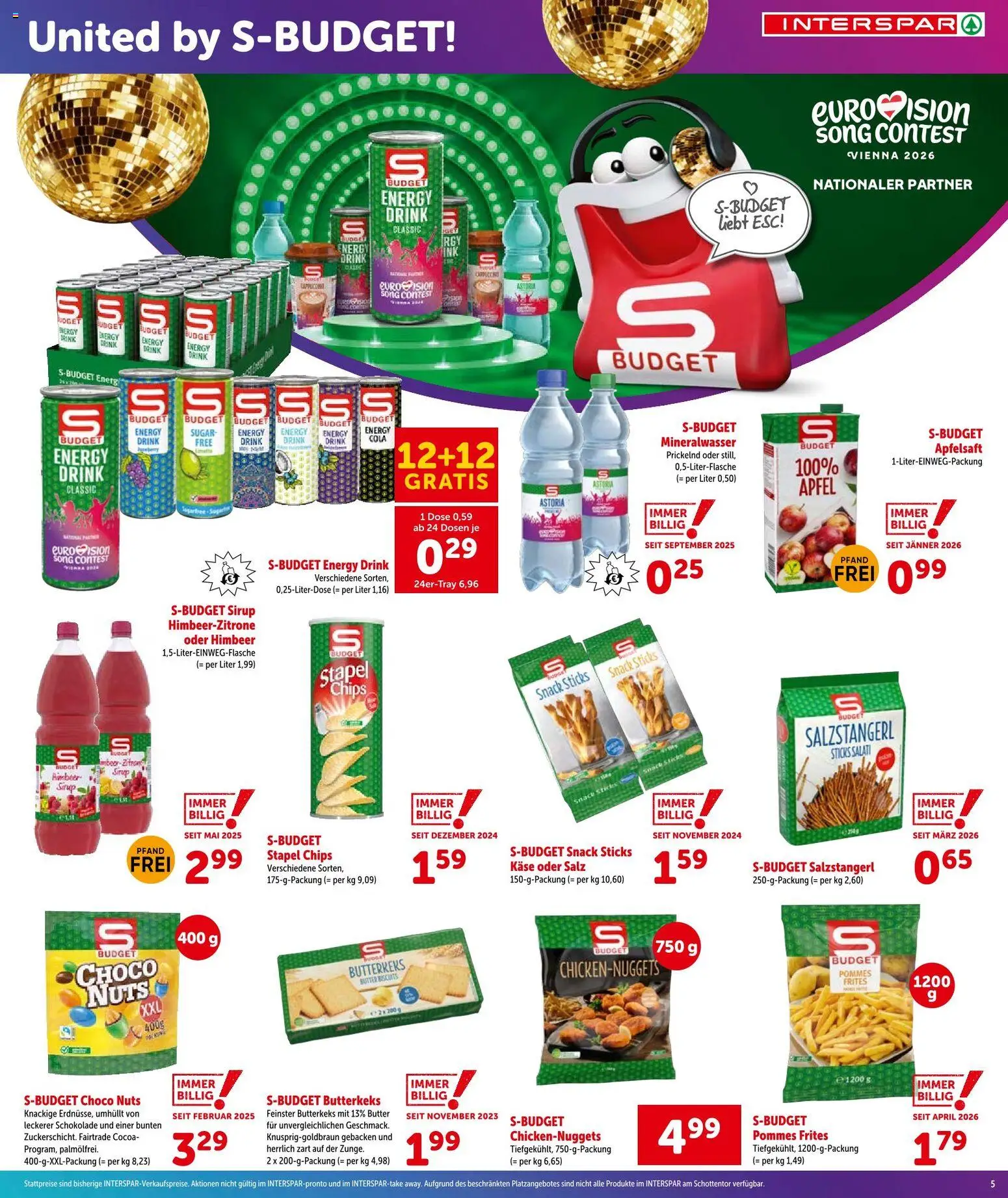 Interspar Flugblatt - Niederösterreich gültig ab 07.05.2026 | Seite: 5 | Produkte: Limette, Butter, Käse, Schokolade