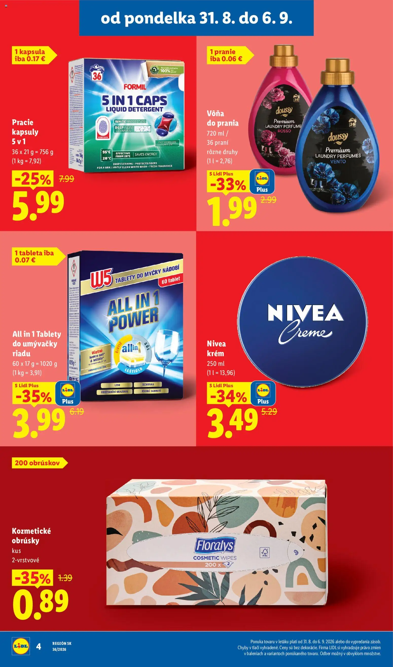 Nové Lidl akcie – leták je platný od 31.08.2026 | Strana: 4