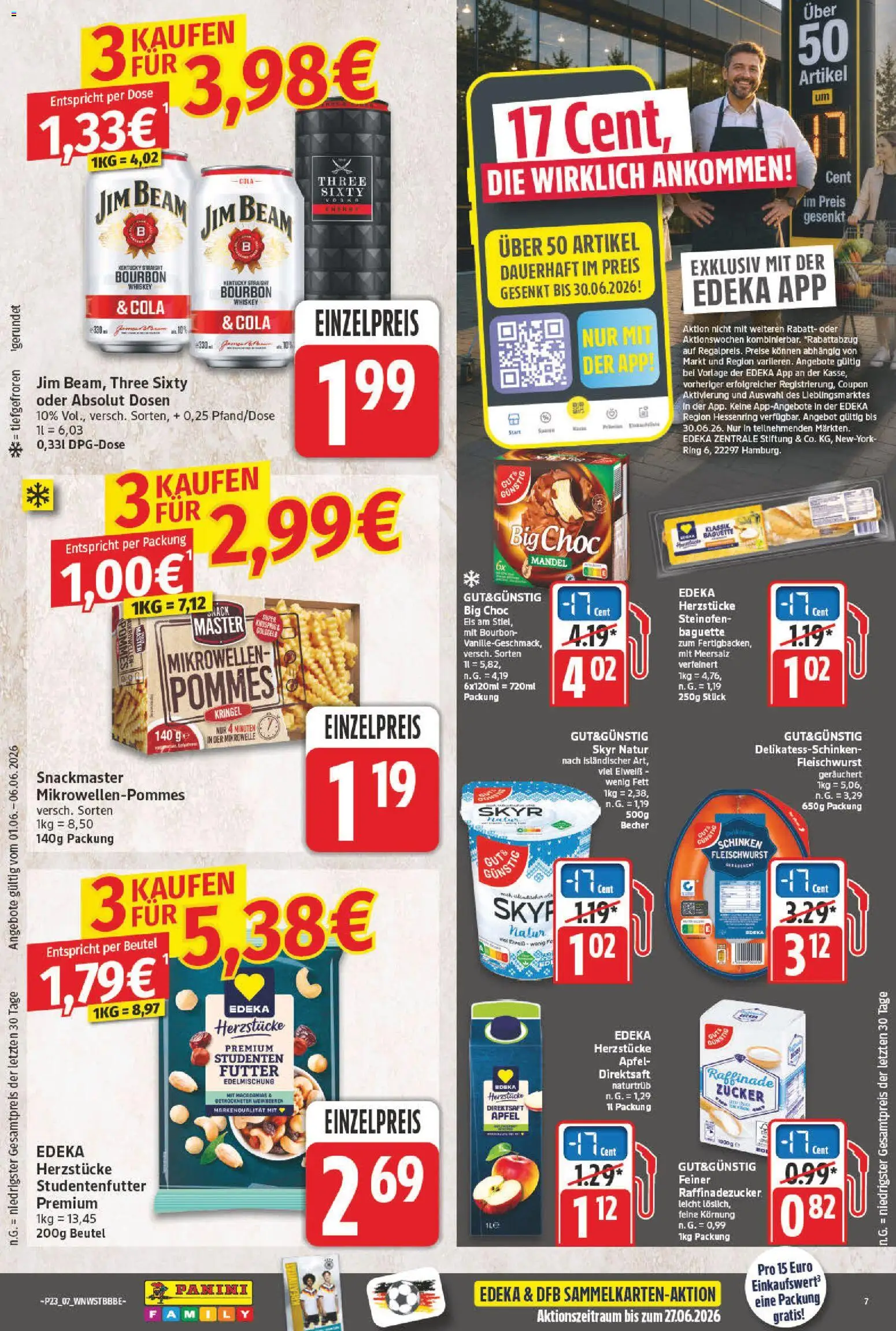 NP Discount Prospekt – gültig ab 01.06.2026 | Seite: 7 | Produkte: Cola, Pommes, Äpfel, Bourbon