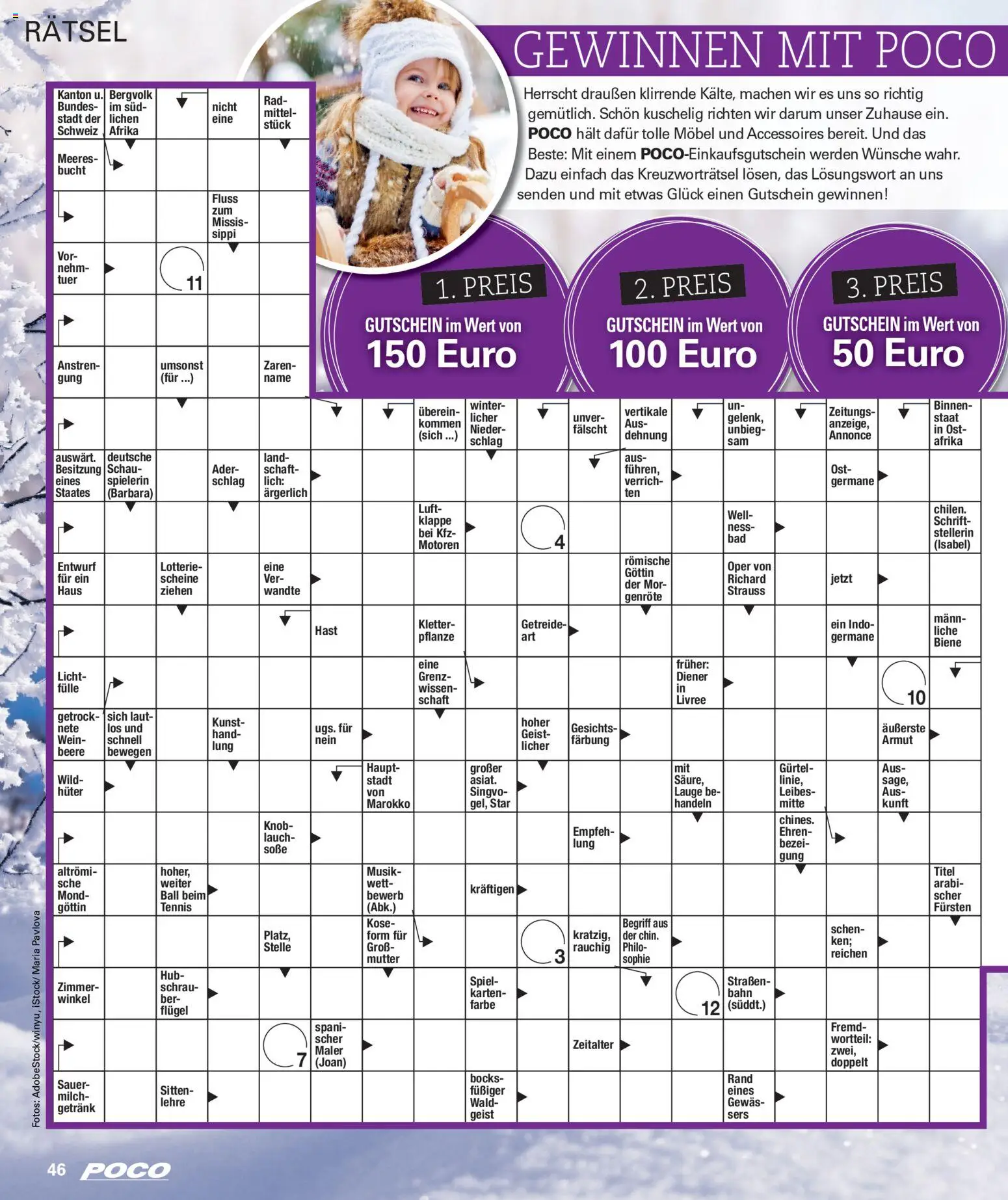 Poco Wohnwelt Winter 2025 – gültig ab 01.12.2025 | Seite: 46 | Produkte: Spiel, Milch, Wein, Getreide