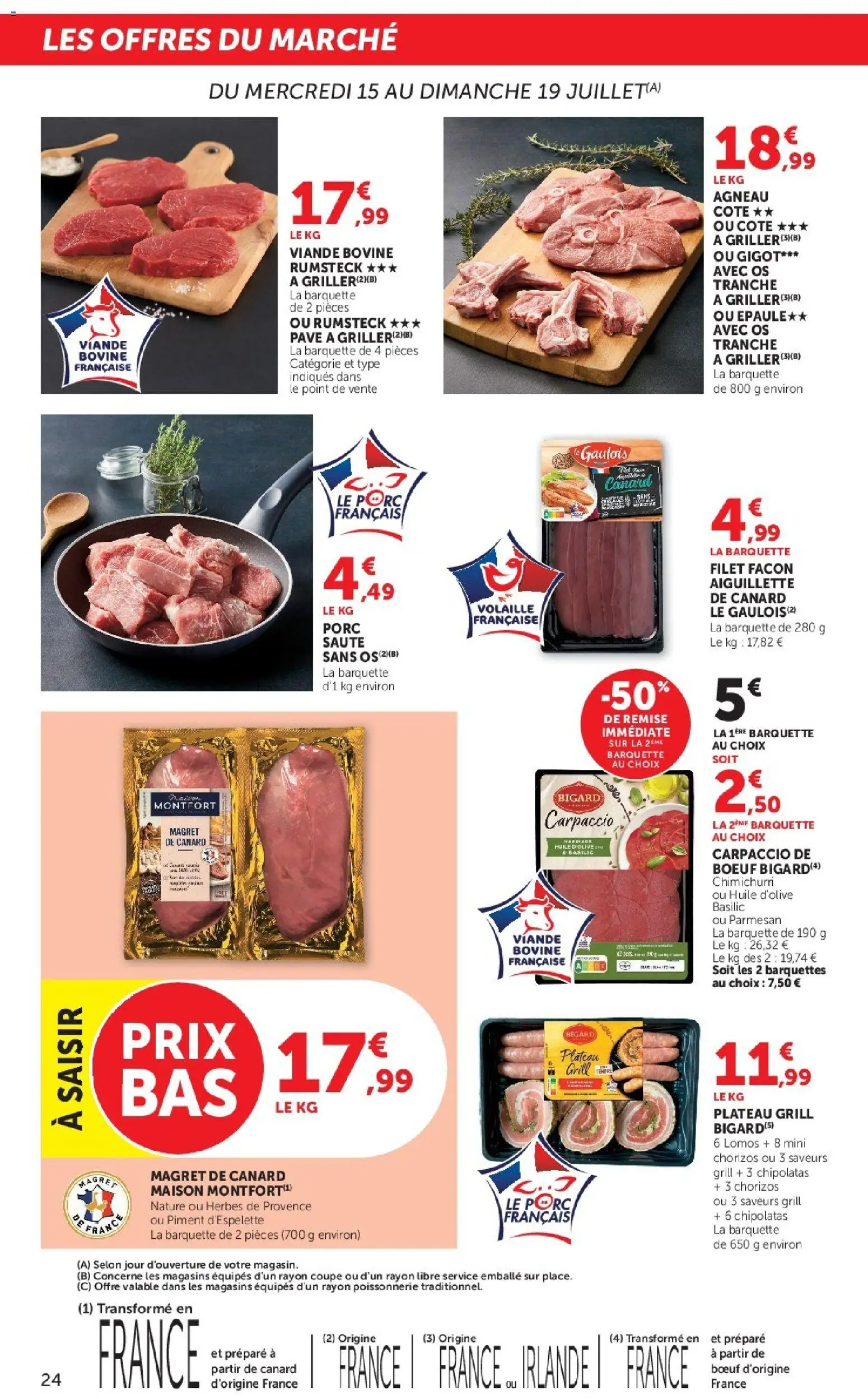 {H1} | Page: 24 | Produits: Poissonnerie, Huile, Rumsteck, Viande bovine