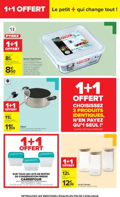 Carrefour - Prévisualisation de Faitout, Ø 26 cm, en inox avec revêtement intérieur en céramique et couvercle en verre valide à partir de 17/08/2026 | Page: 64 | Produits: Couvercle, Faitout, Four