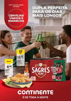 Pré-visualização Continente - Açores Cervejas, Vinhos e Mariscos válido de 09.06.2026