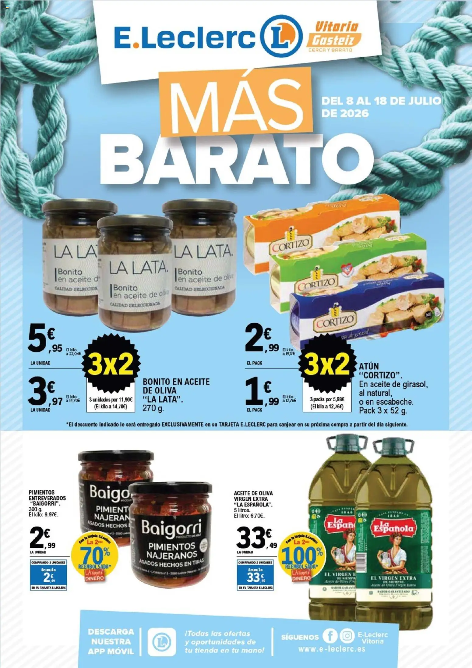 E.Leclerc Vitoria │ válido desde el 08/07/2026 | Página: 1 | Productos: Aceite, Aceite de oliva