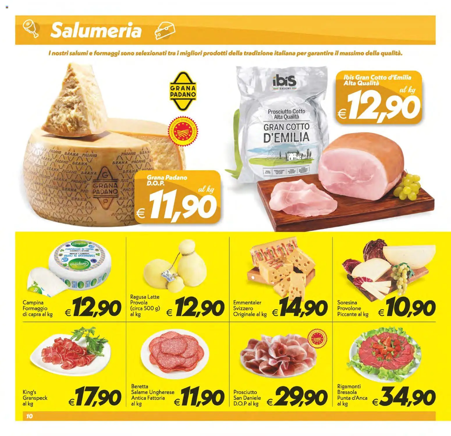 Volantino SuperConveniente del 28.04.2026 | Pagina: 10 | Prodotti: Provolone, Prosciutto Cotto, Salame, Provola